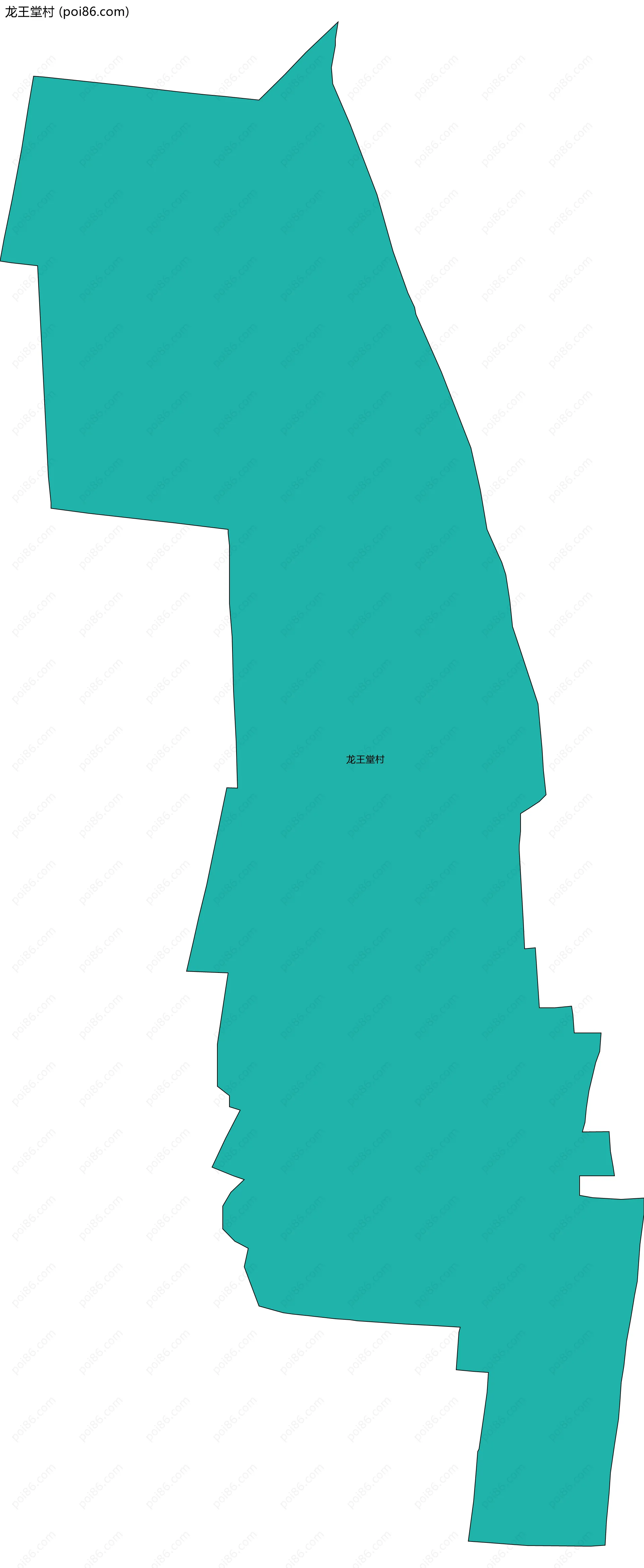 龙王堂村边界地图