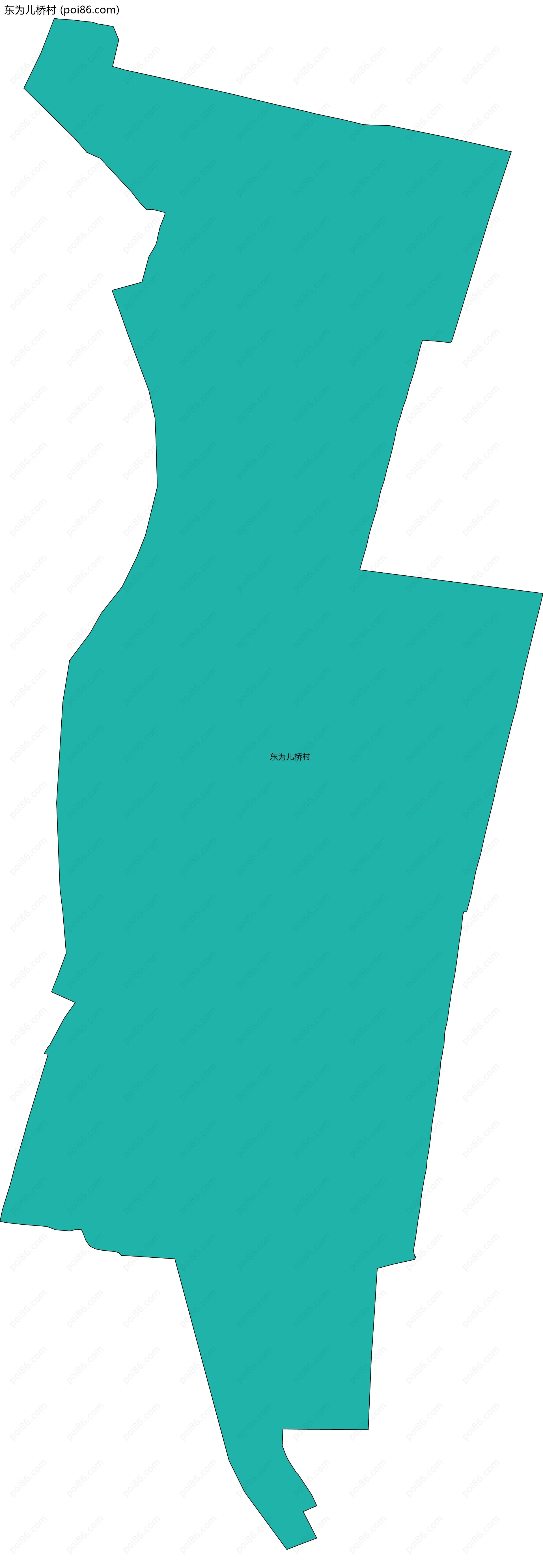 东为儿桥村边界地图