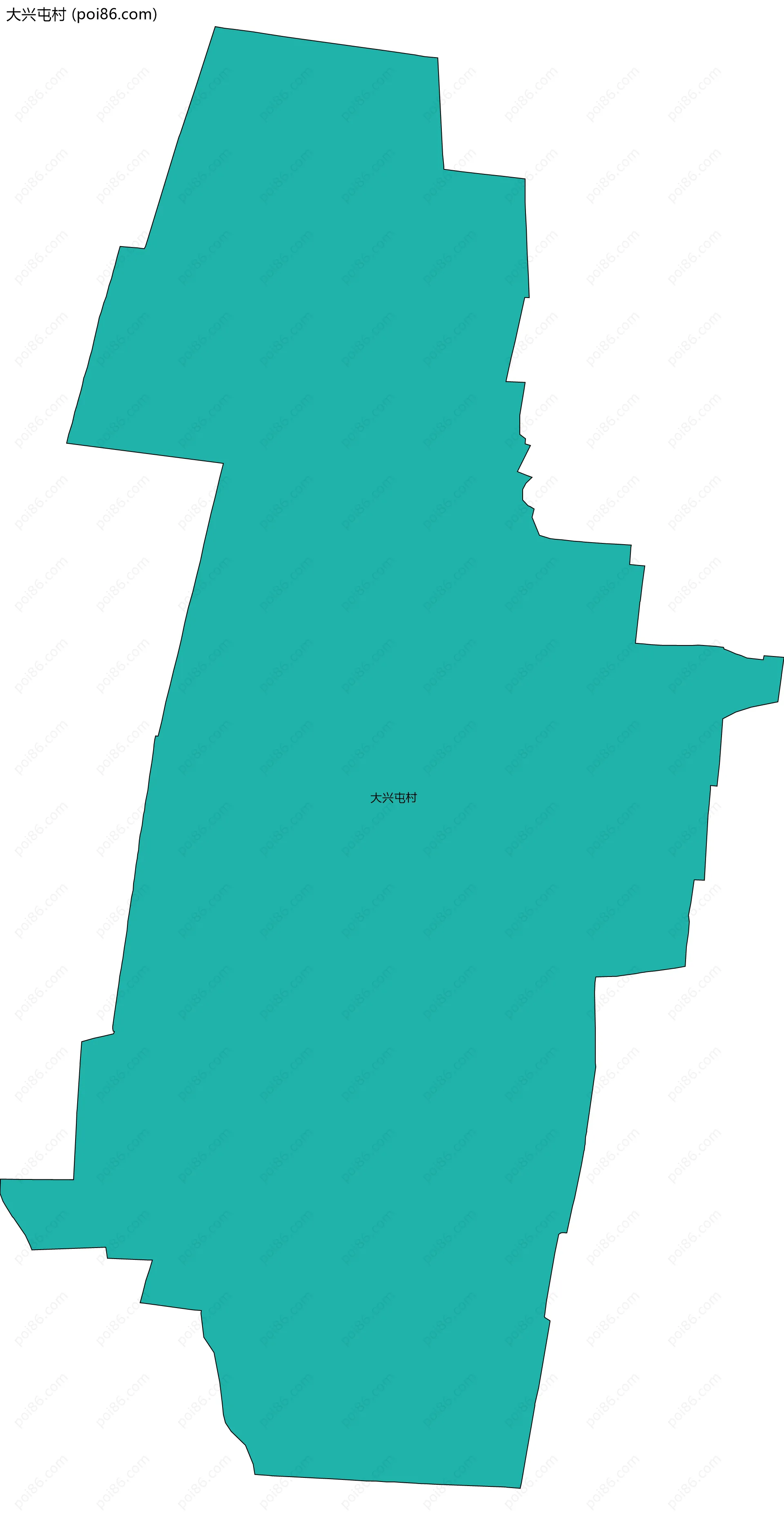 大兴屯村边界地图