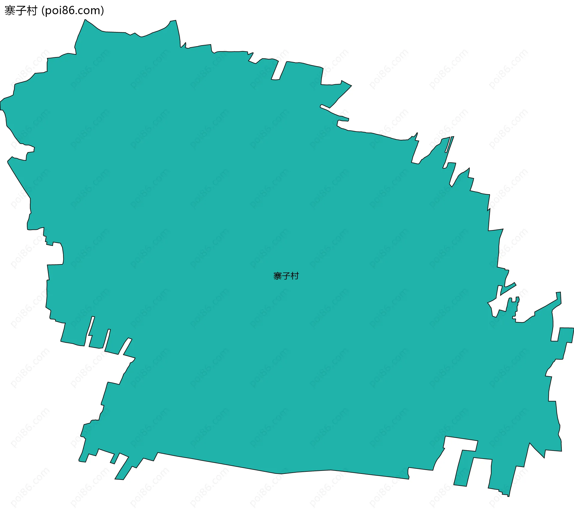 寨子村边界地图