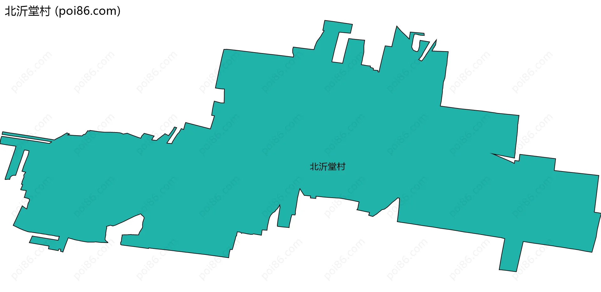 北沂堂村边界地图
