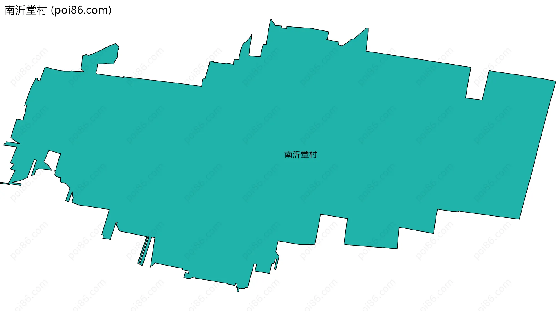南沂堂村边界地图