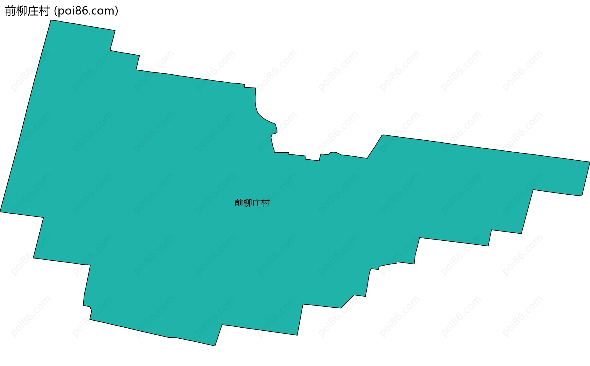 前柳庄村边界地图