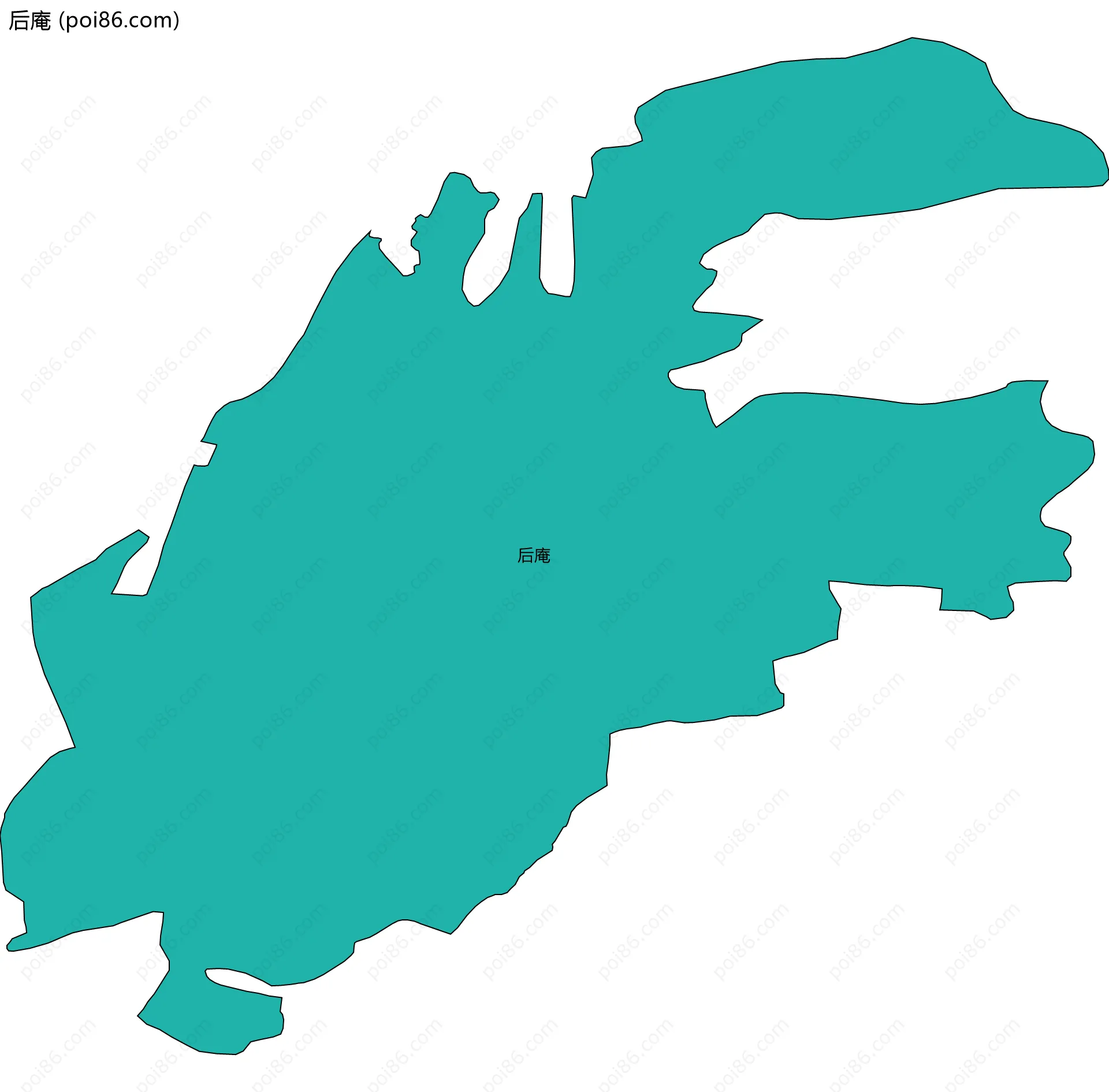 后庵边界地图