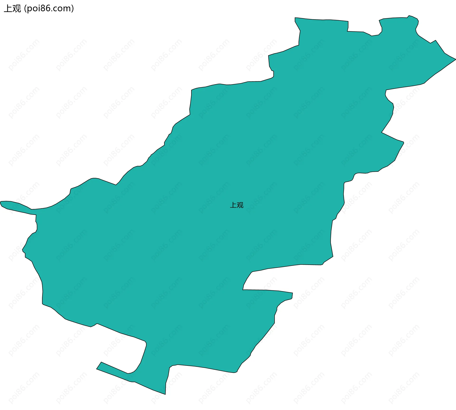 上观边界地图