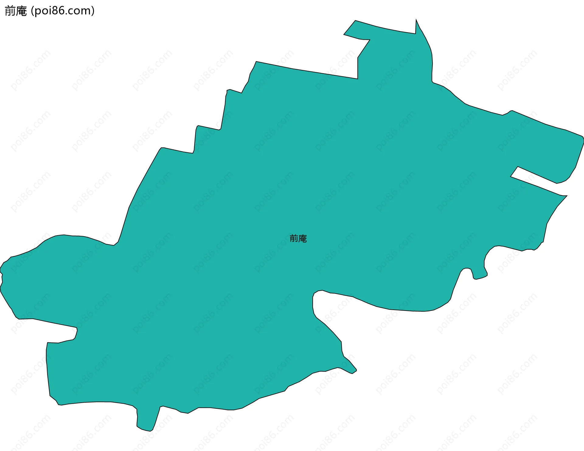 前庵边界地图