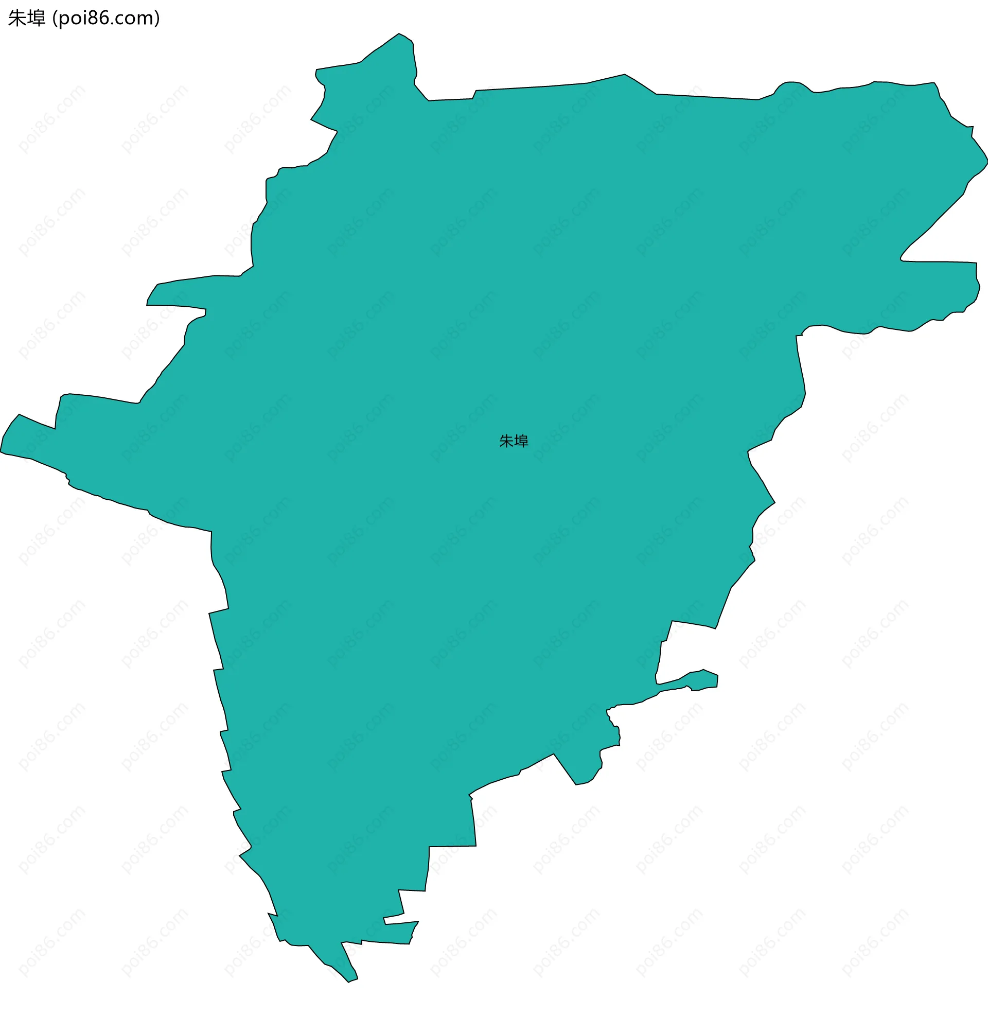 朱埠边界地图