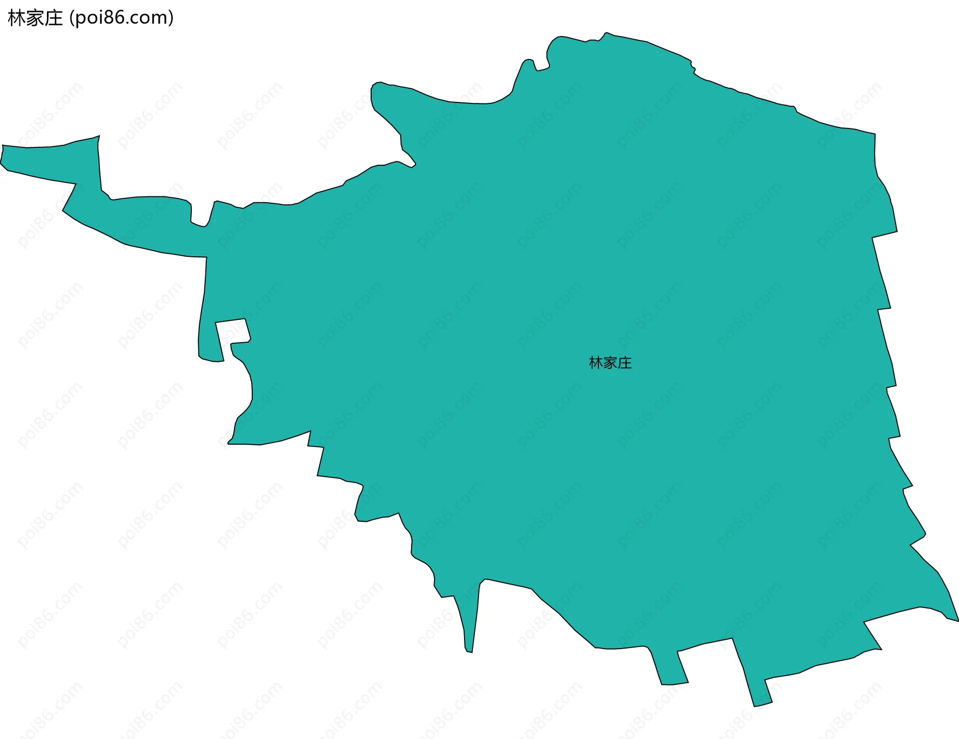 林家庄边界地图