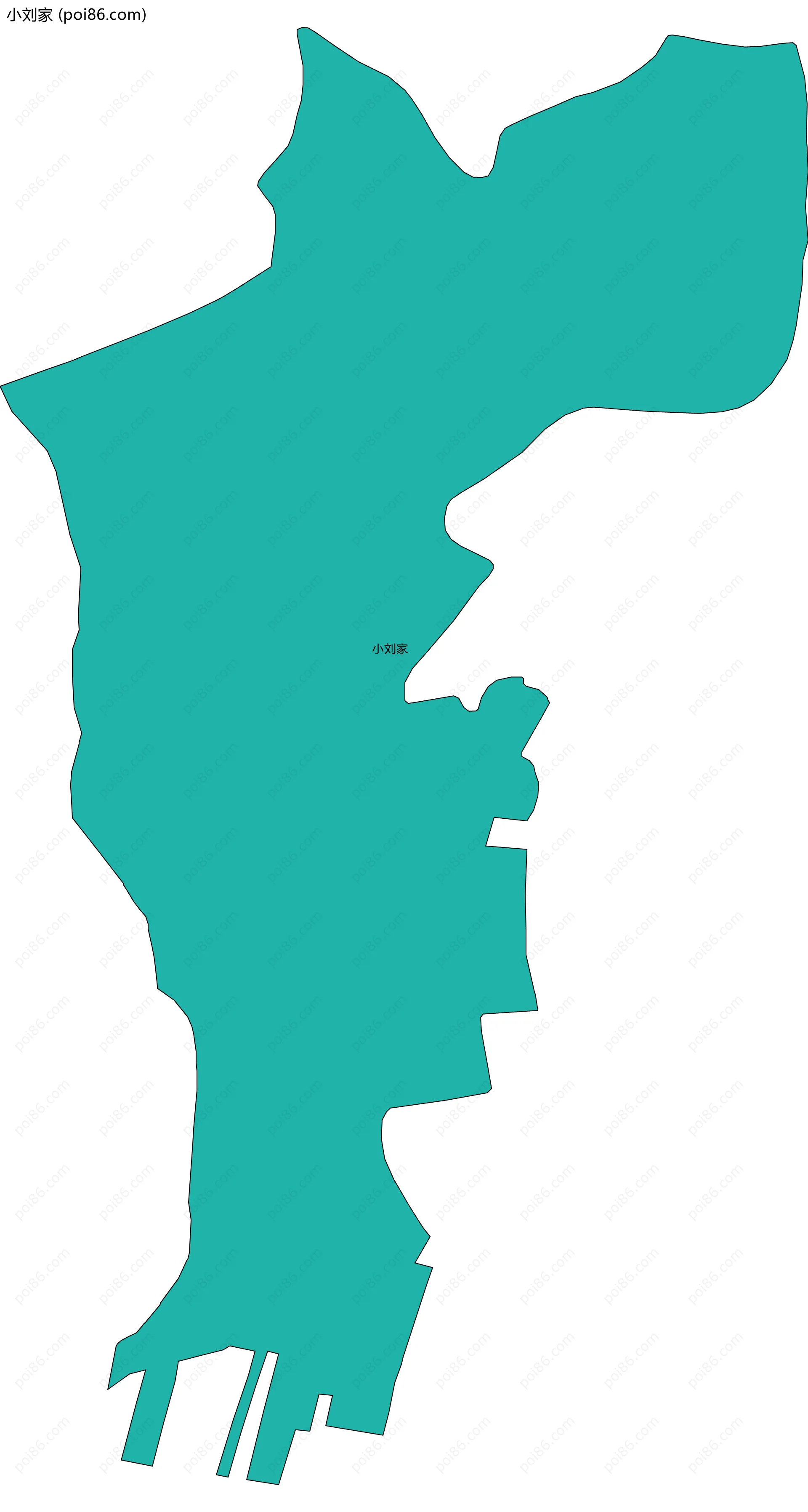 小刘家边界地图