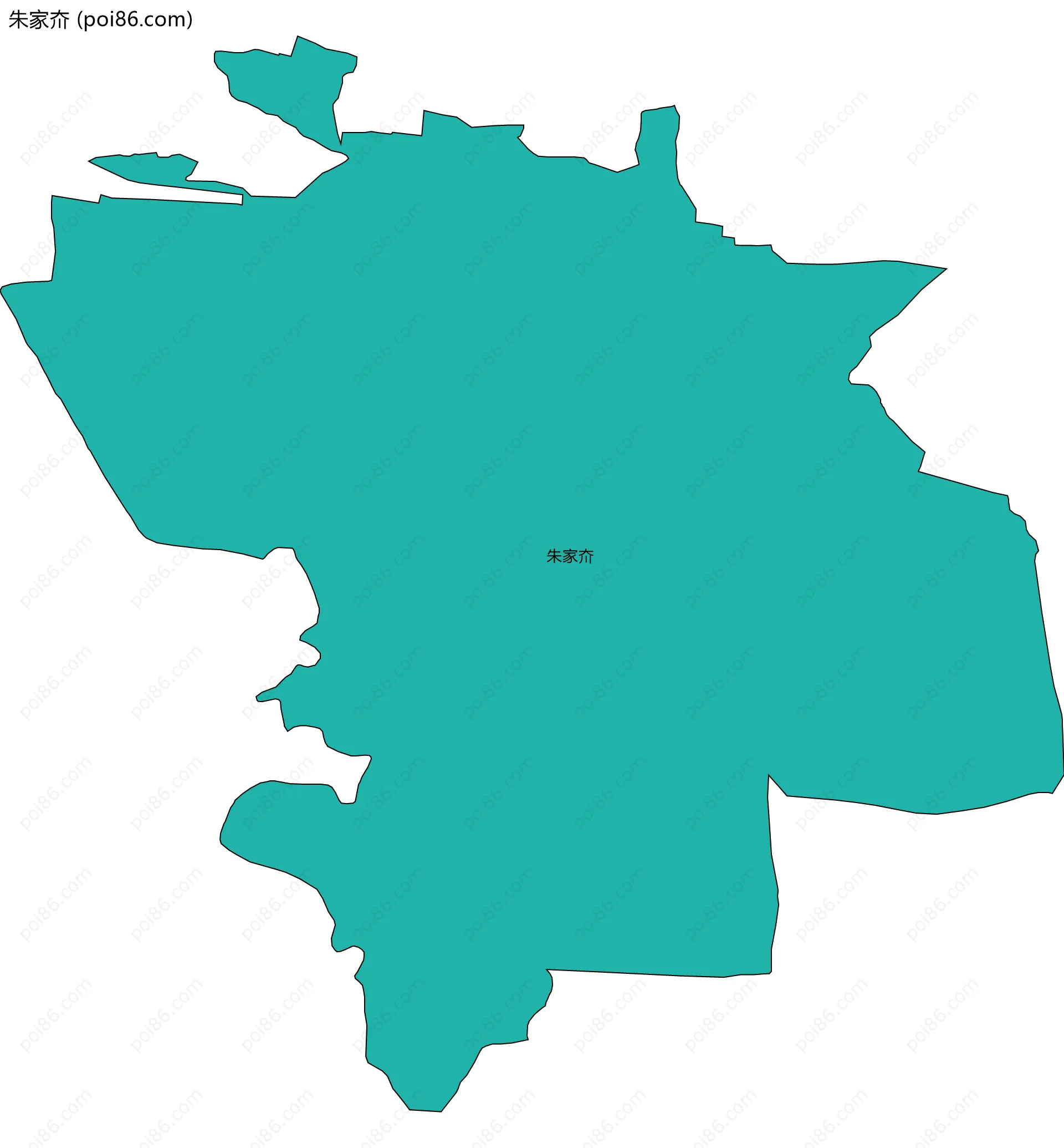 朱家夼边界地图