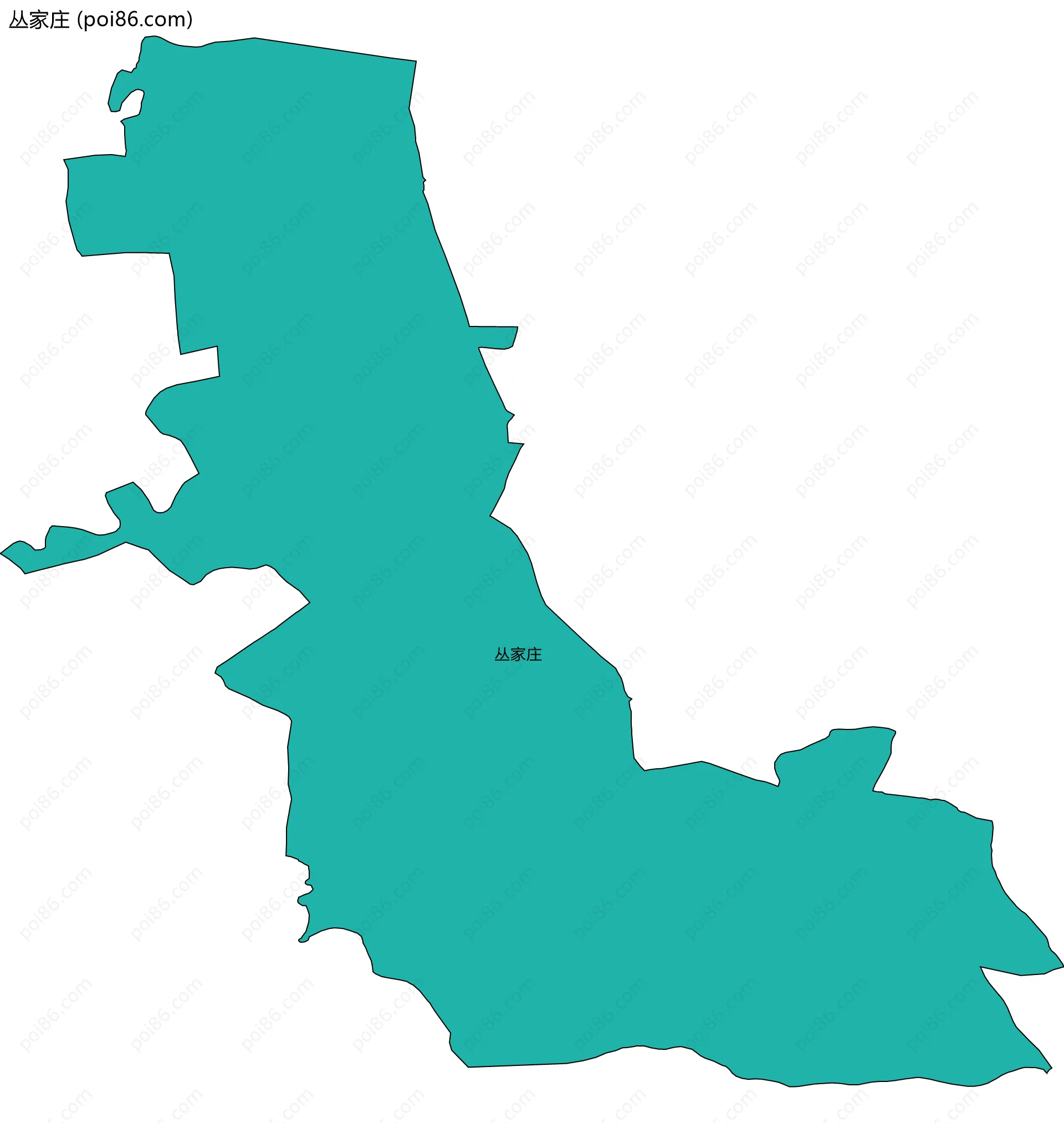 丛家庄边界地图