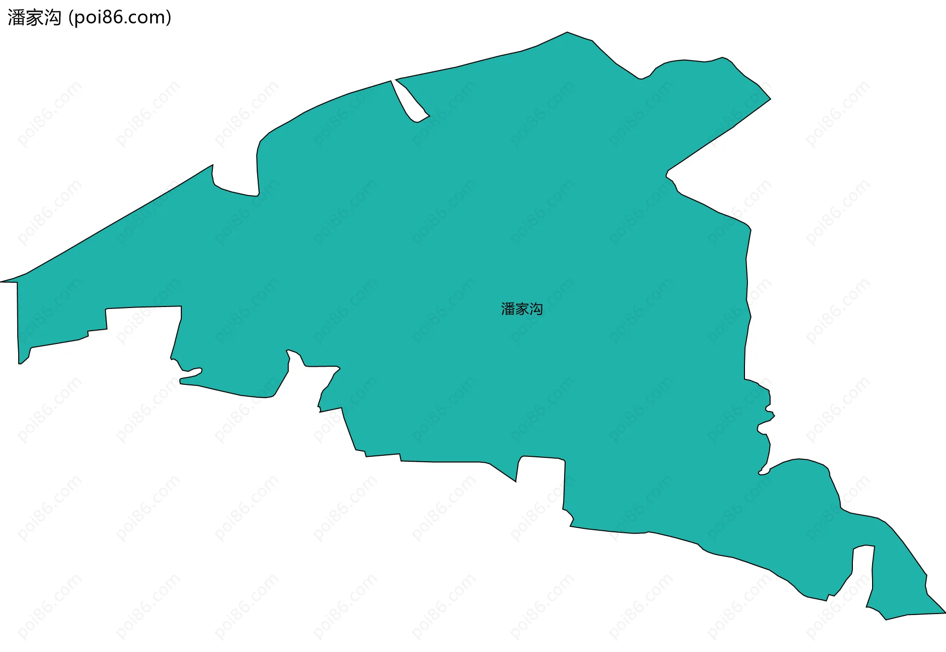 潘家沟边界地图