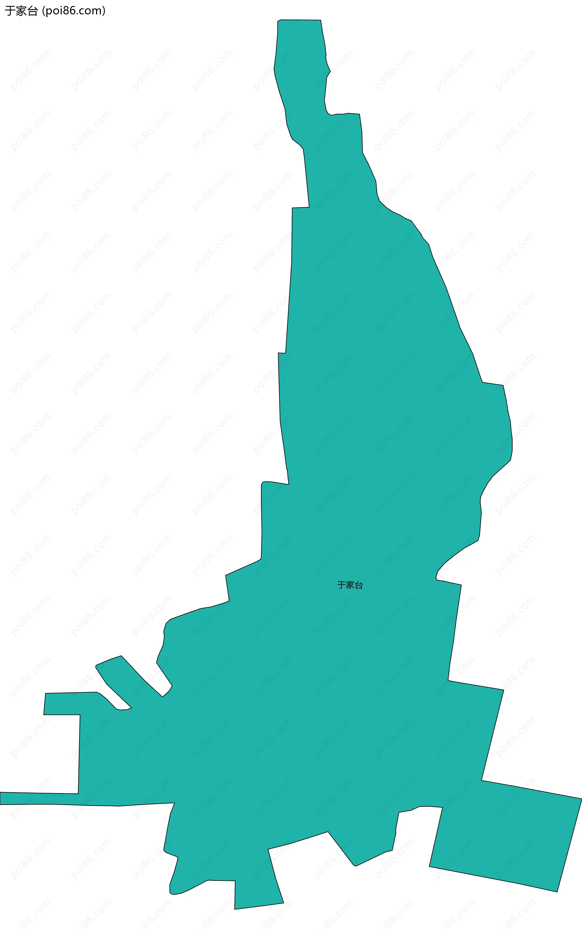 于家台边界地图