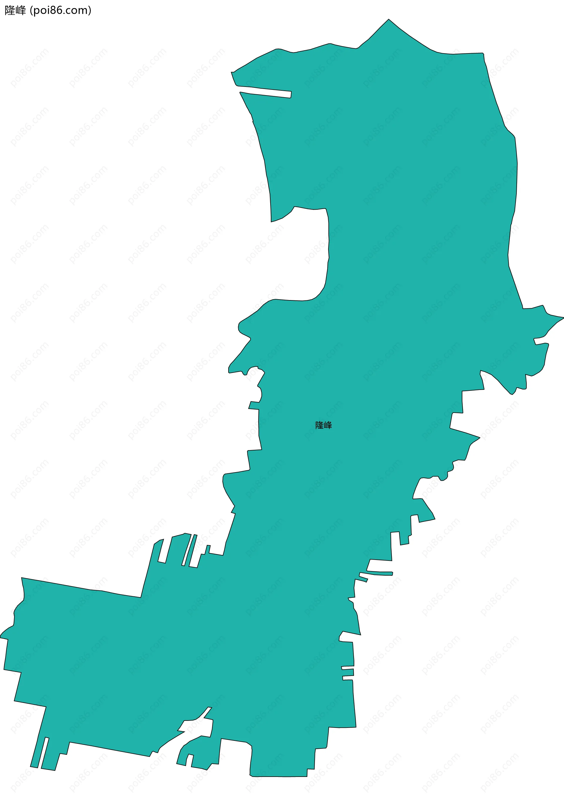 隆峰边界地图