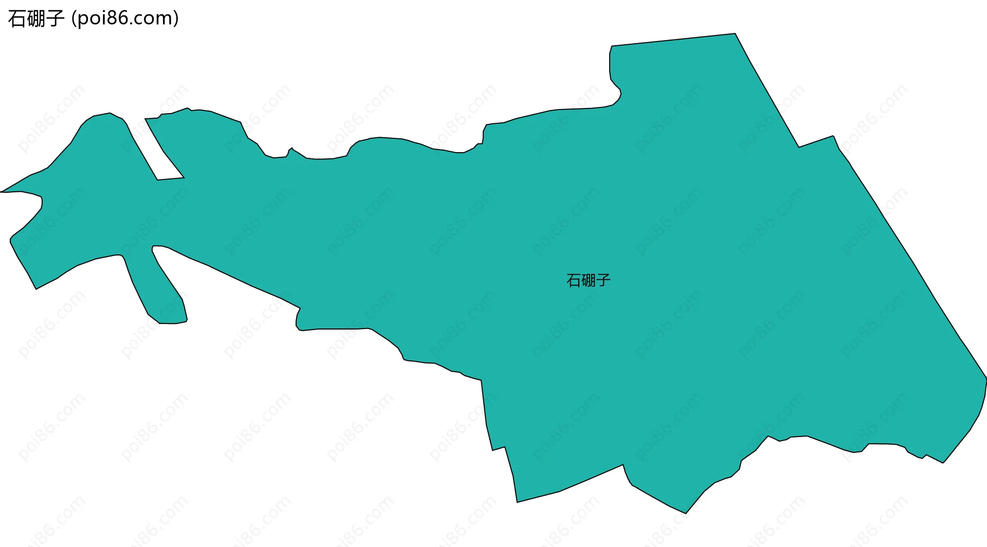 石硼子边界地图