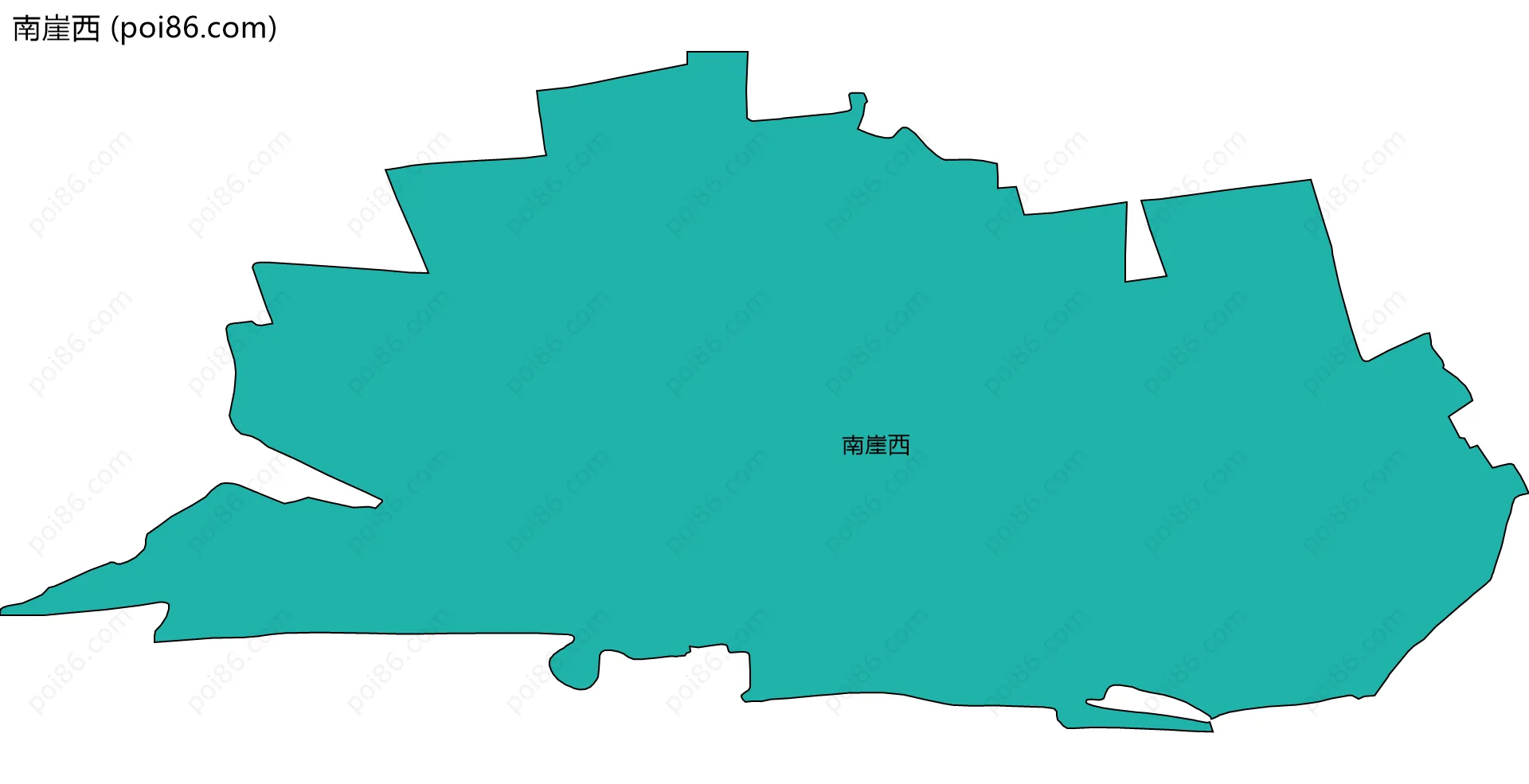 南崖西边界地图