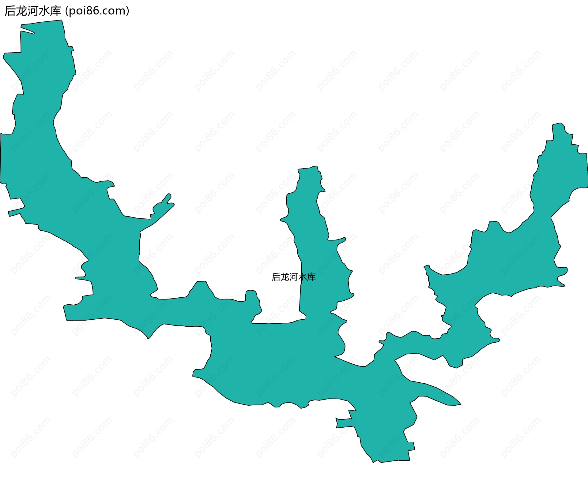 后龙河水库边界地图