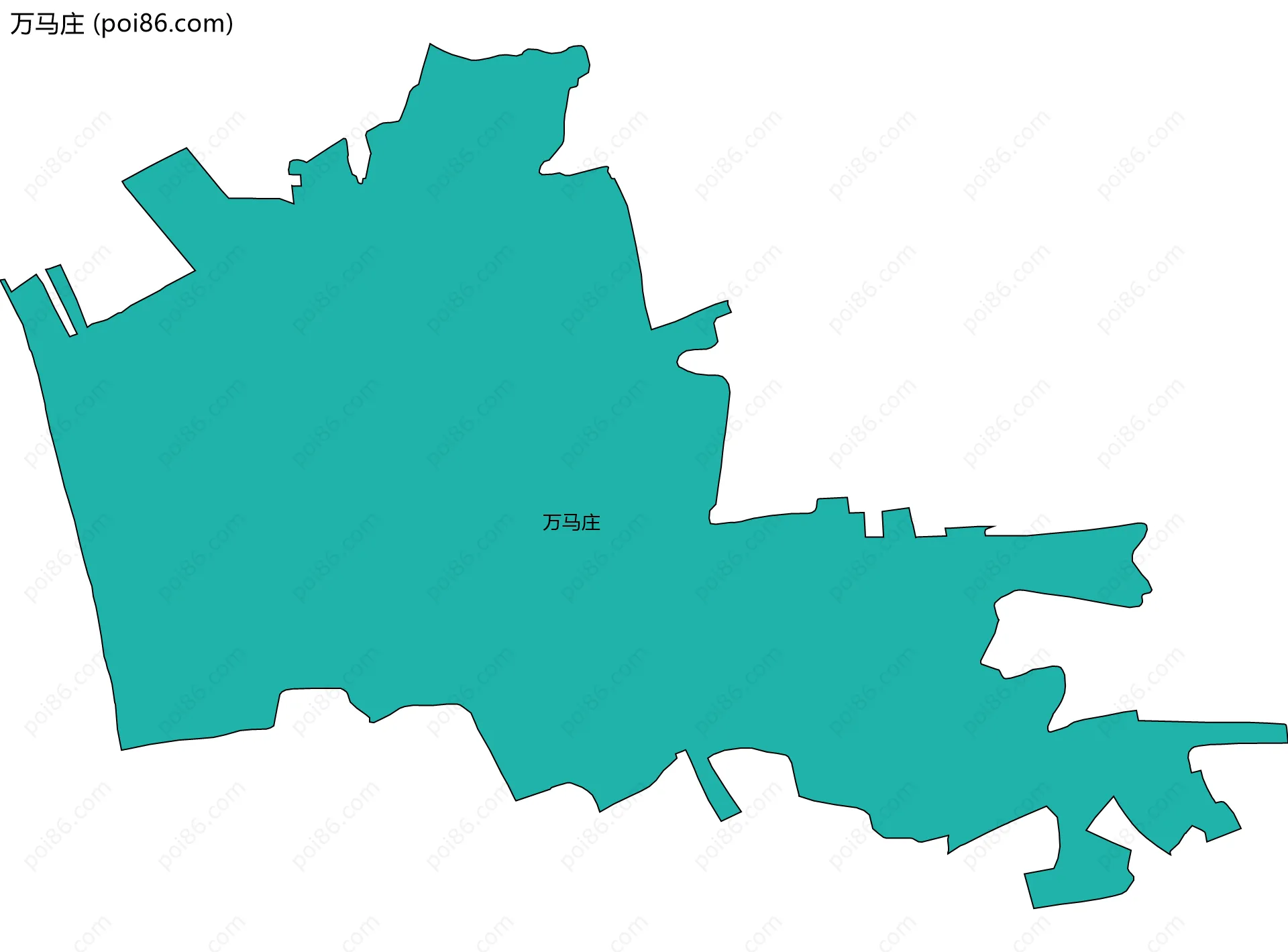 万马庄边界地图