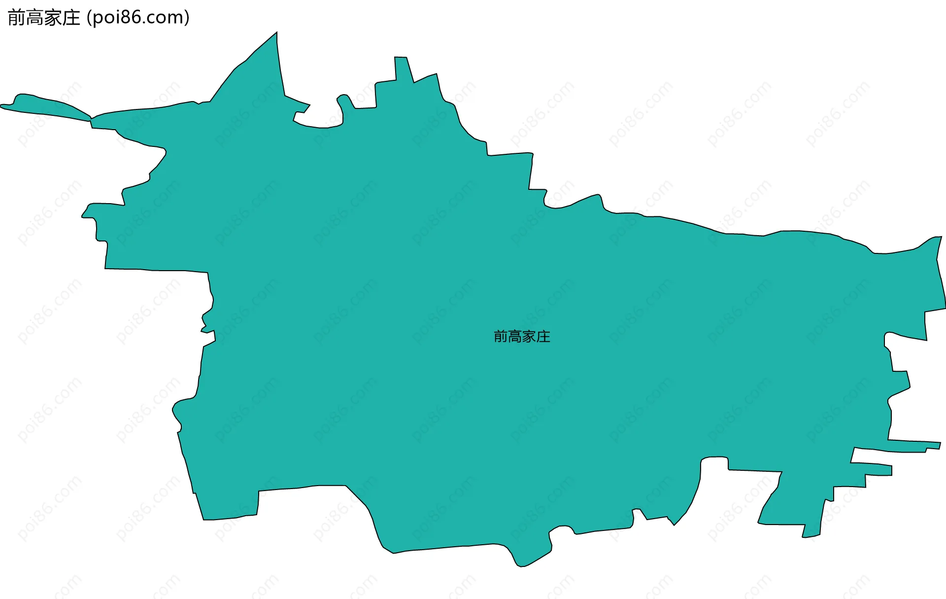 前高家庄边界地图