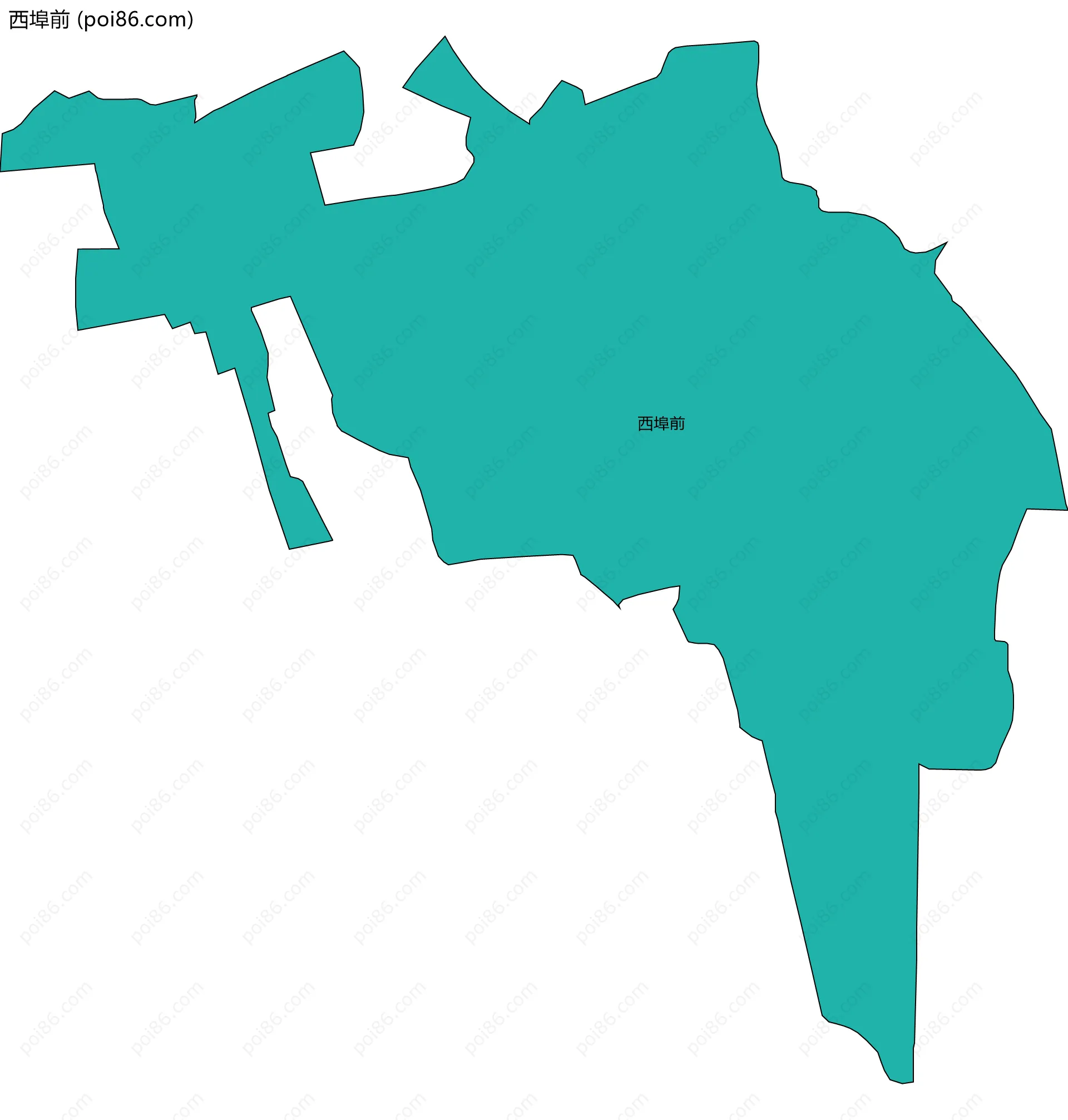 西埠前边界地图