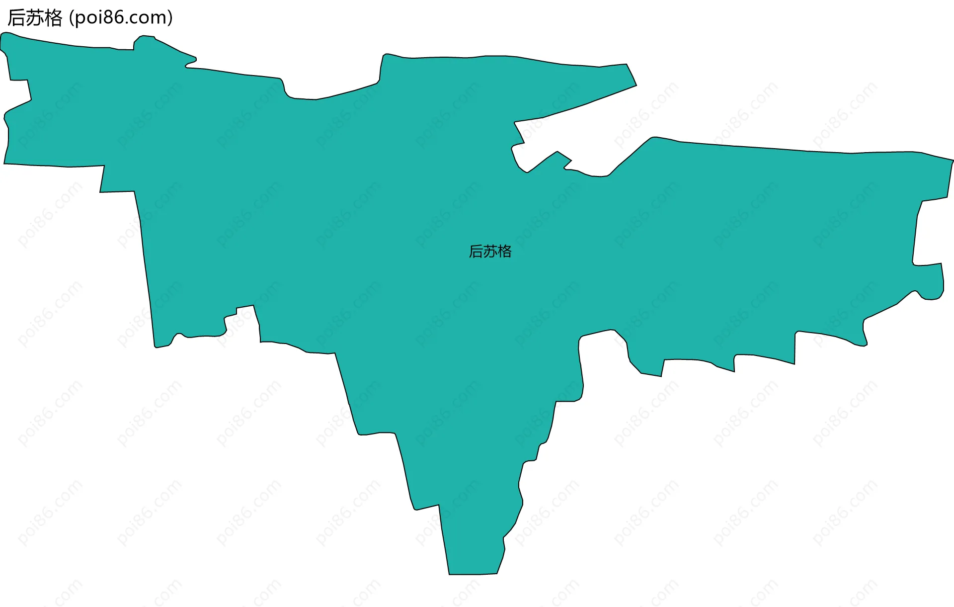 后苏格边界地图