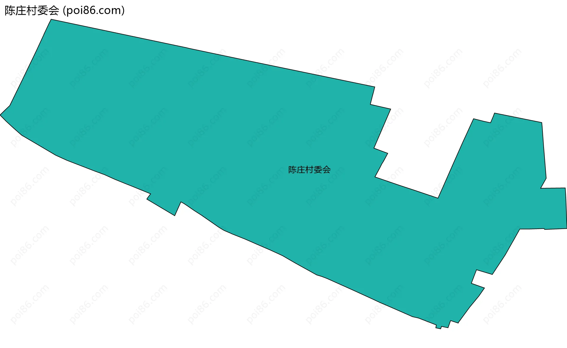 陈庄村委会边界地图