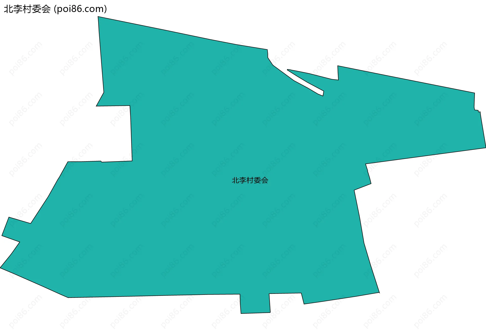 北李村委会边界地图