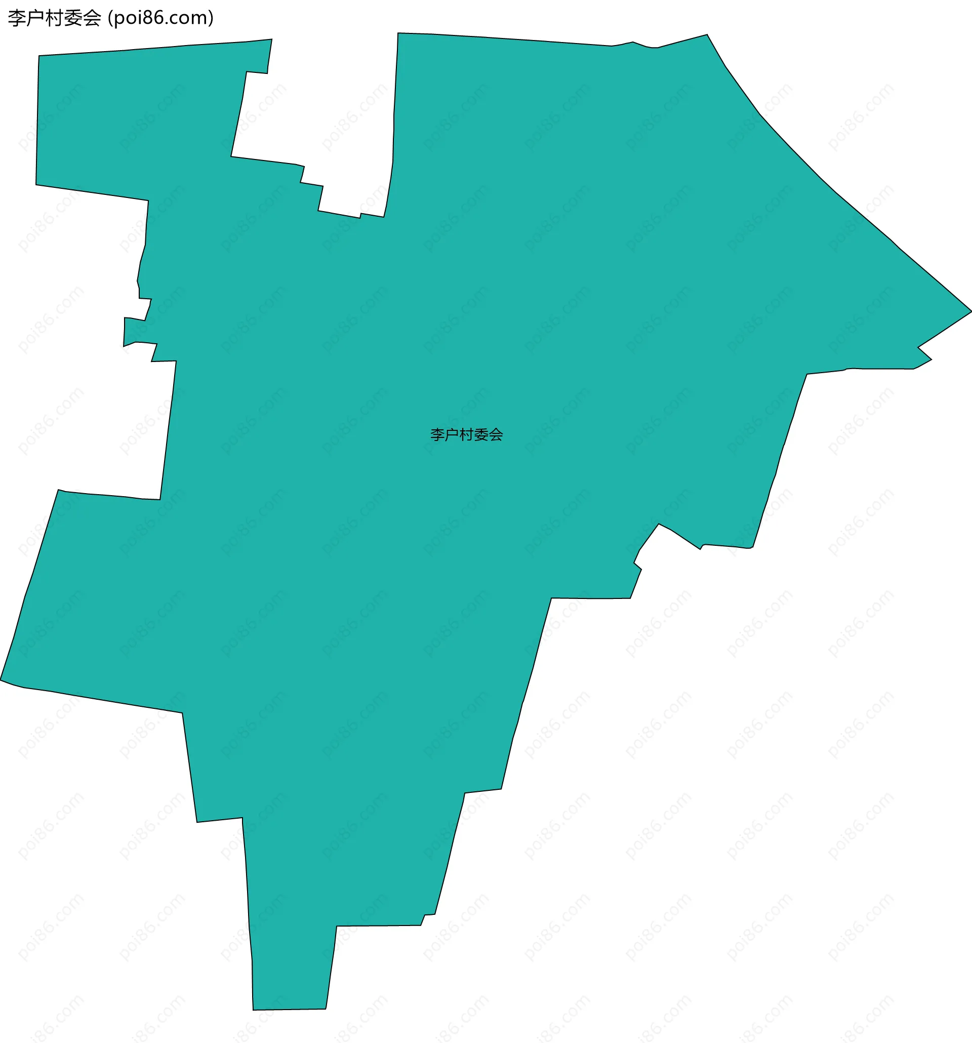 李户村委会边界地图