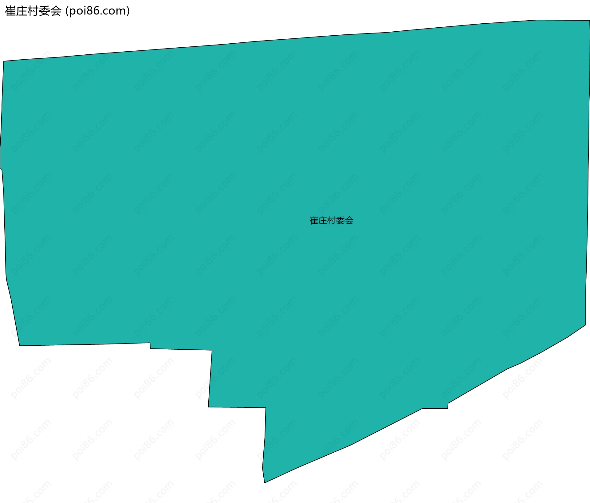 崔庄村委会边界地图