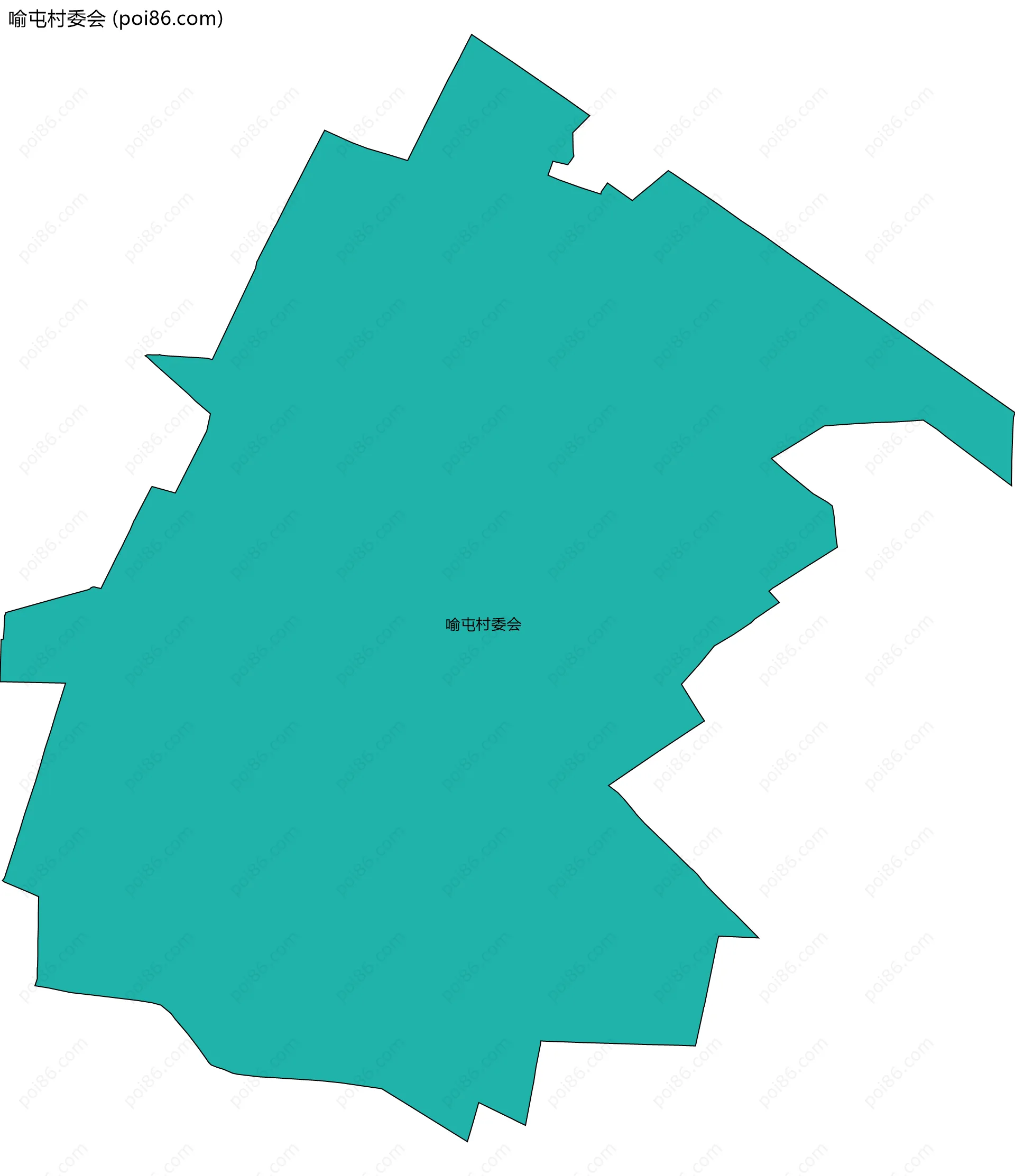 喻屯村委会边界地图