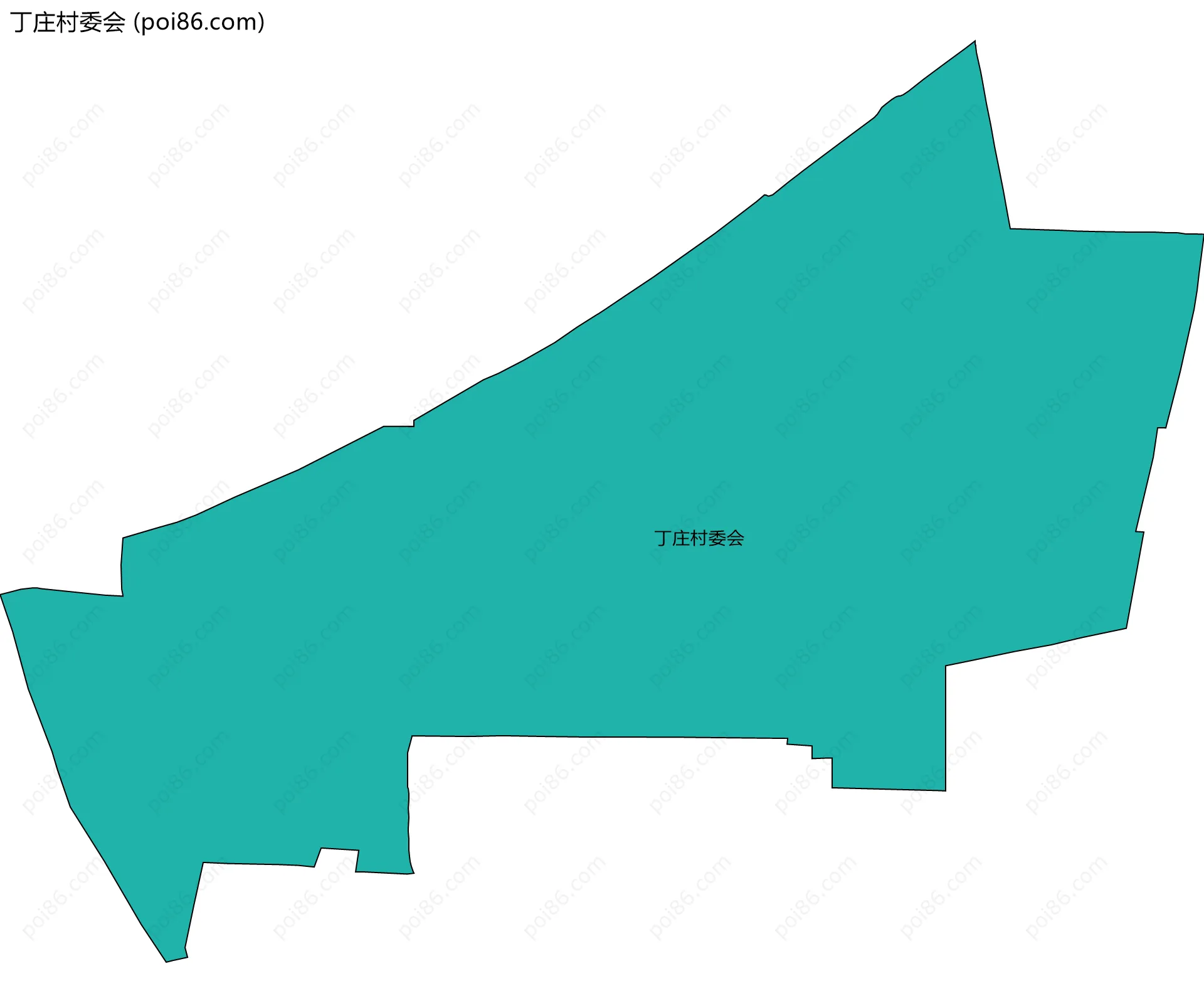 丁庄村委会边界地图