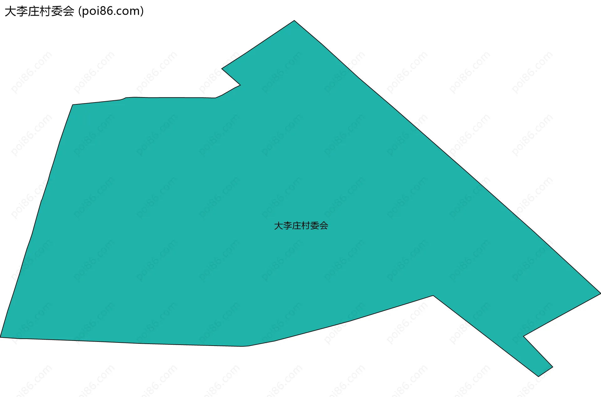 大李庄村委会边界地图