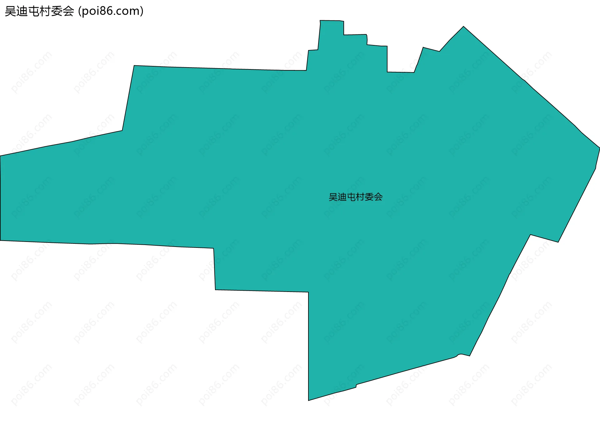 吴迪屯村委会边界地图