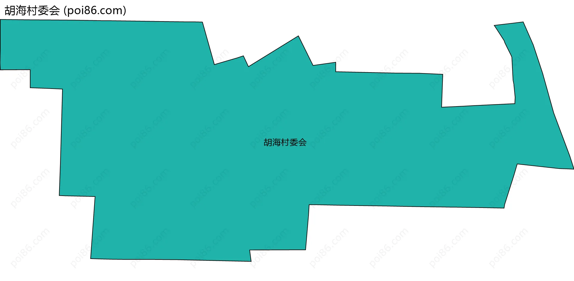 胡海村委会边界地图