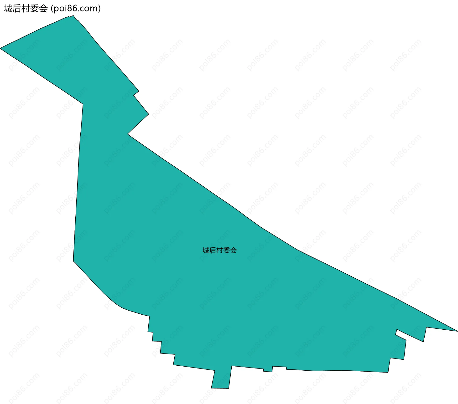 城后村委会边界地图