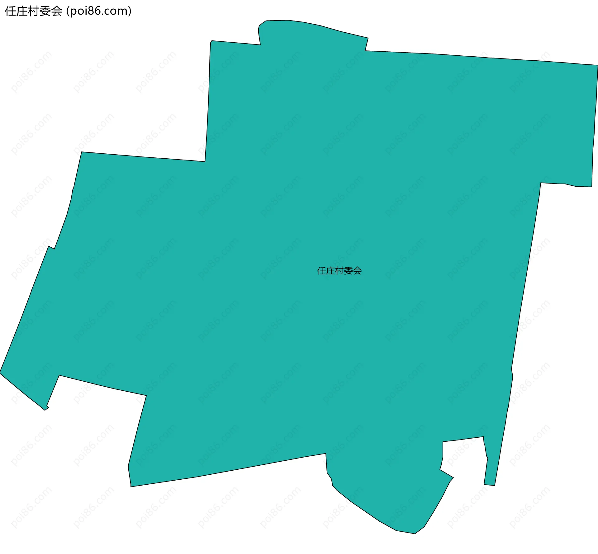 任庄村委会边界地图