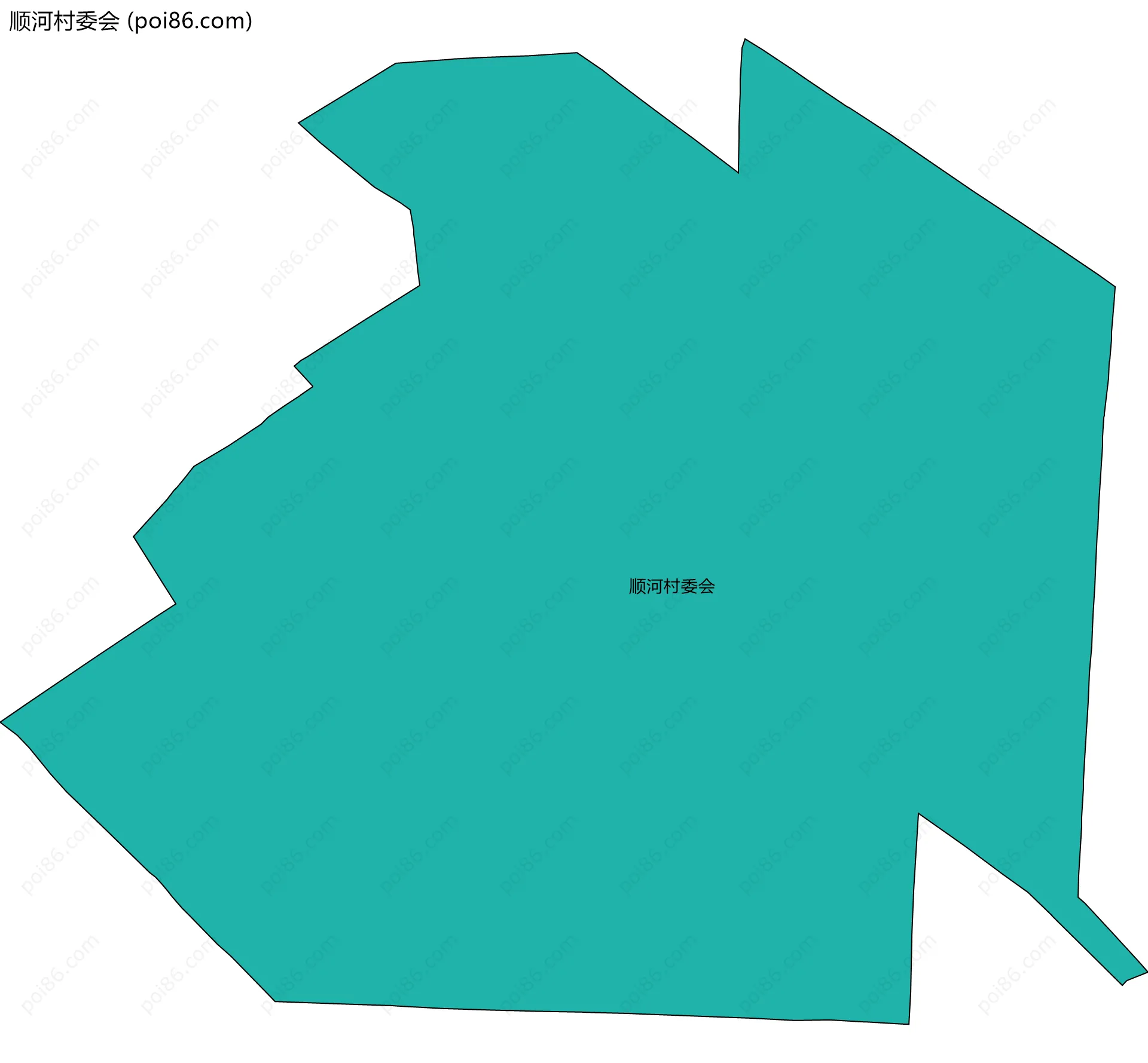 顺河村委会边界地图