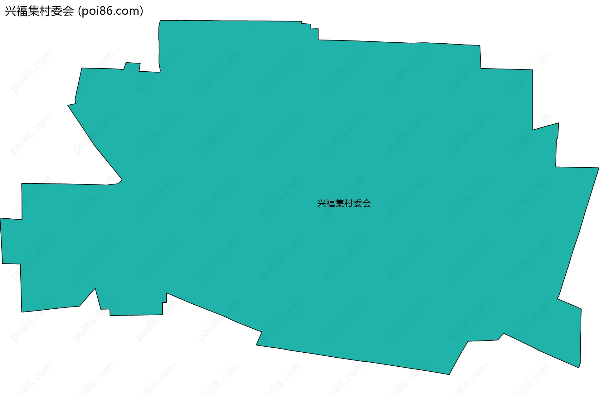 兴福集村委会边界地图