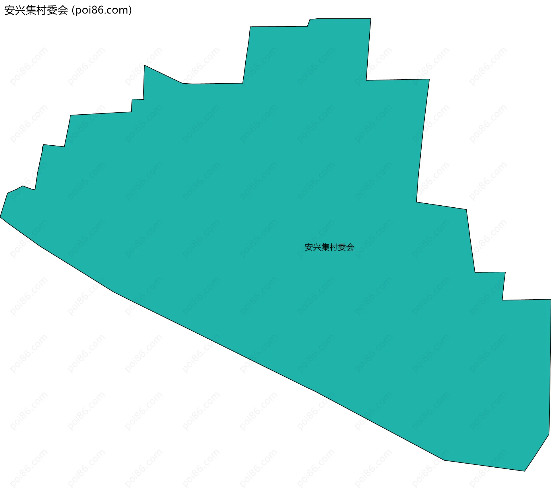 安兴集村委会边界地图