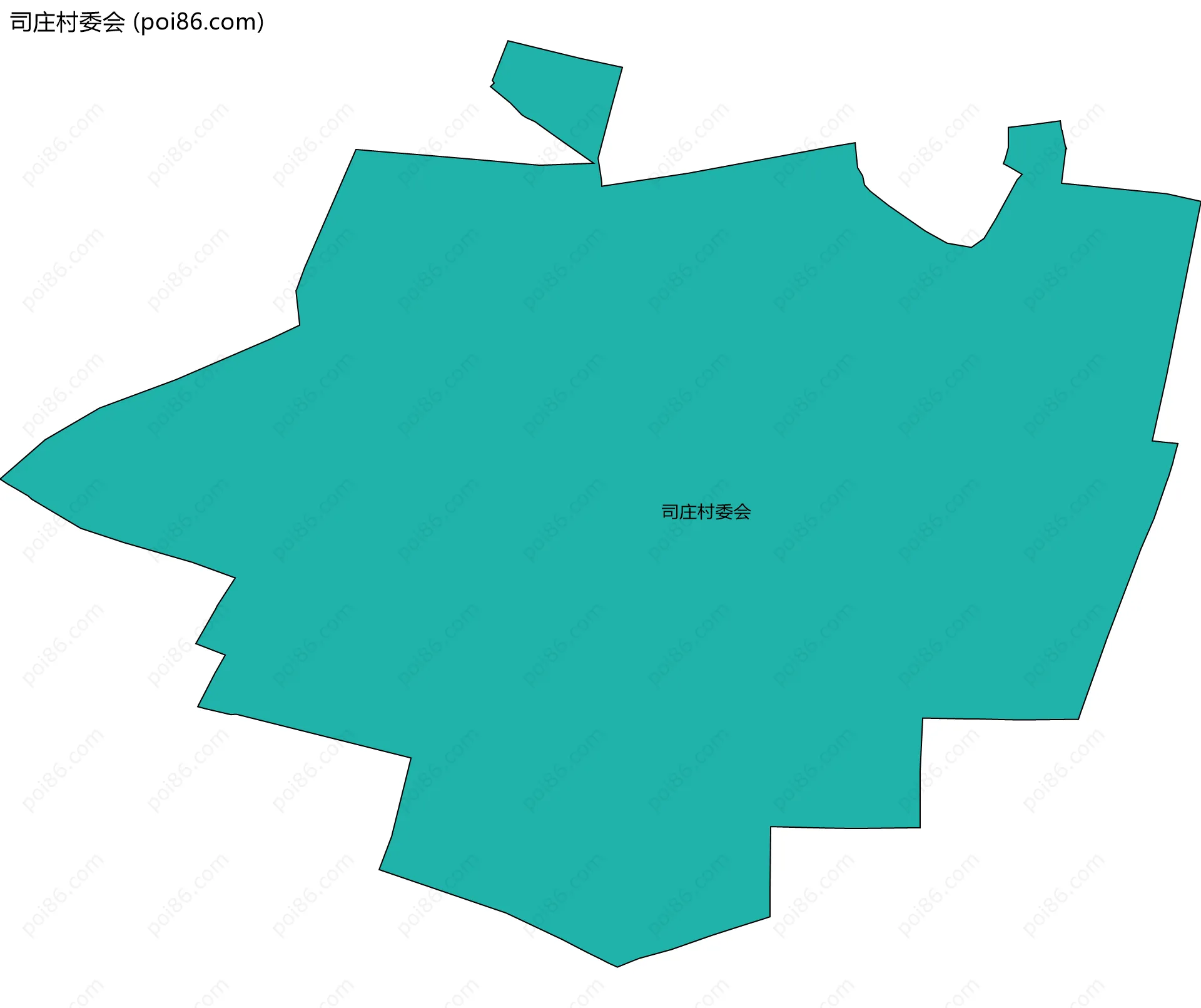 司庄村委会边界地图