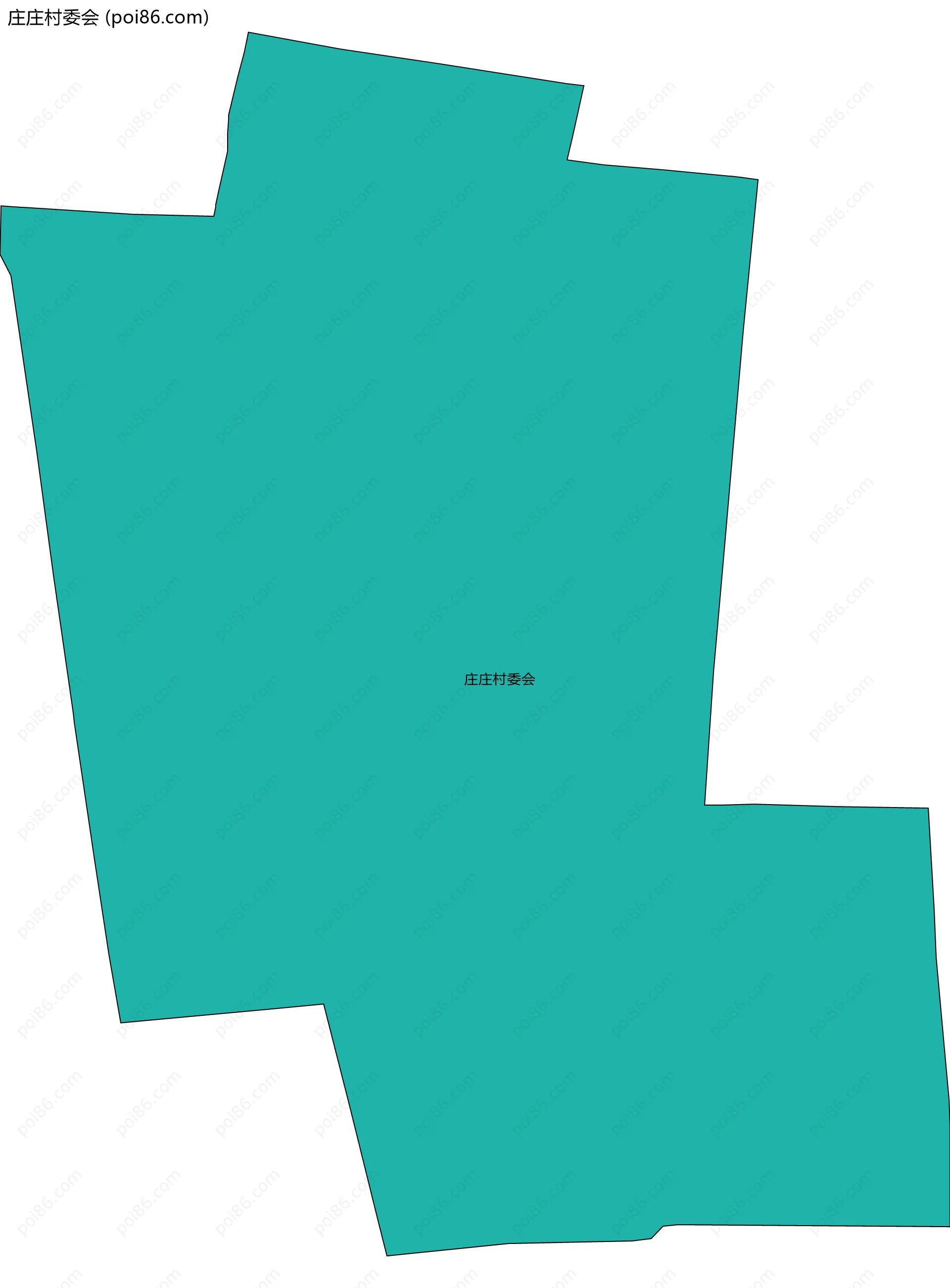 庄庄村委会边界地图