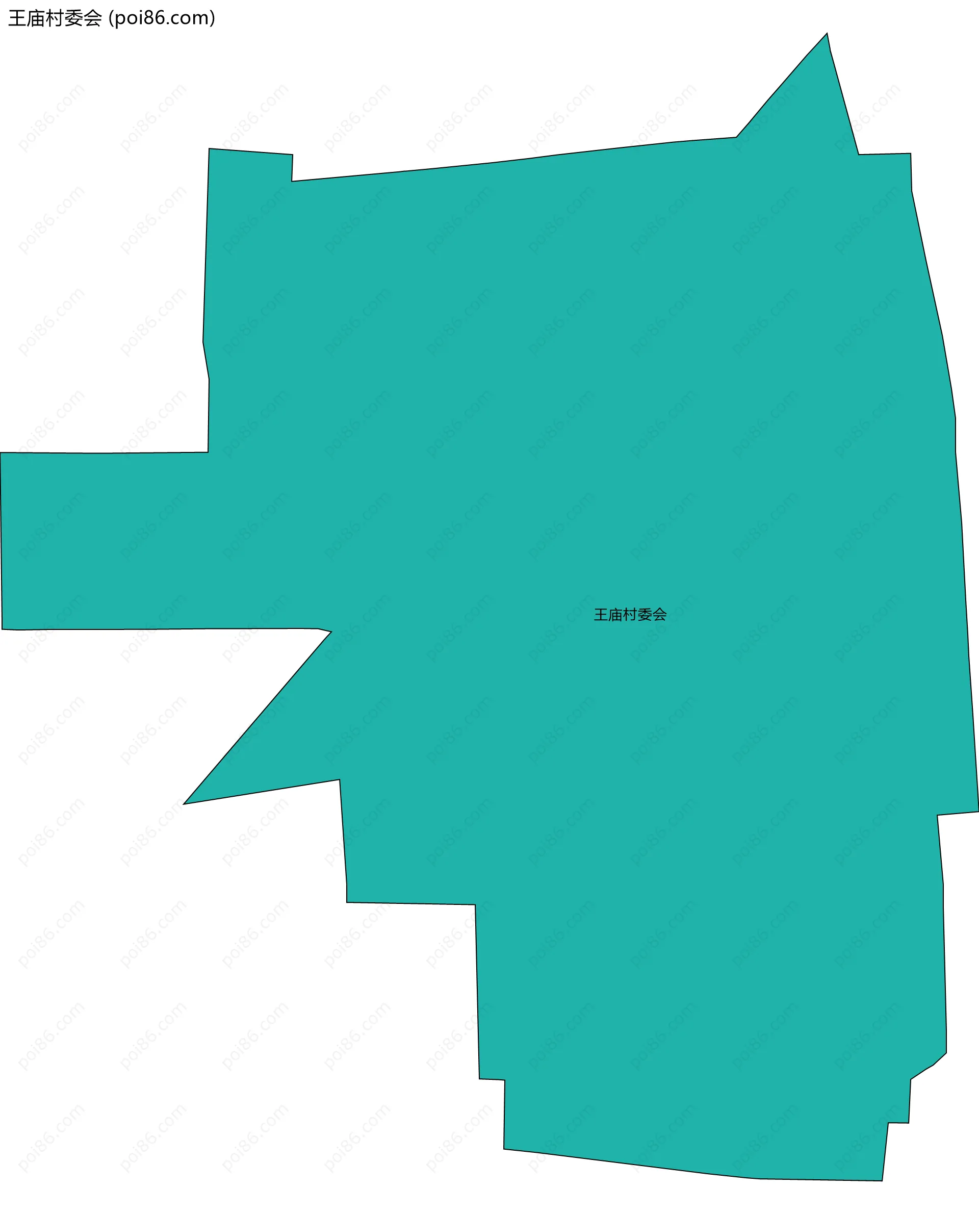 王庙村委会边界地图