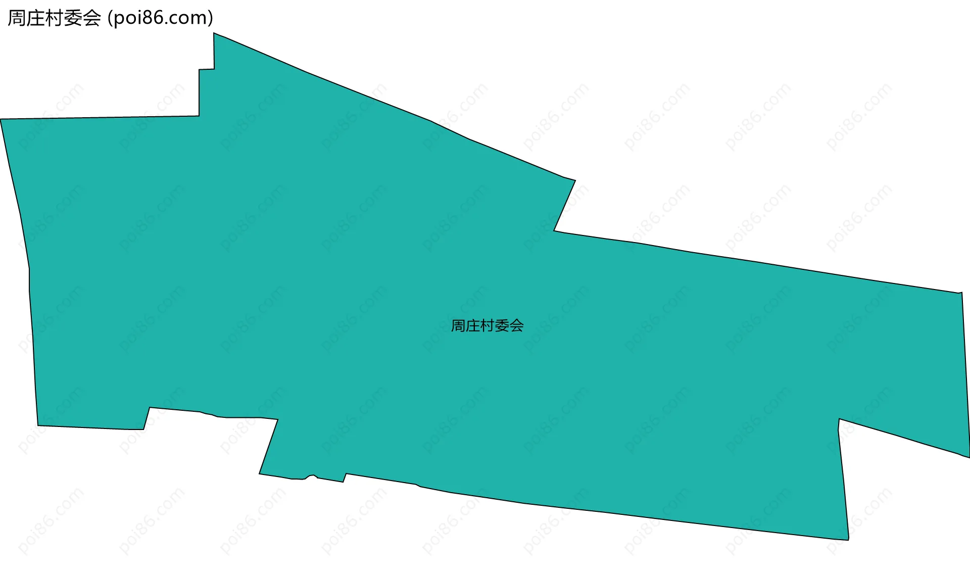 周庄村委会边界地图