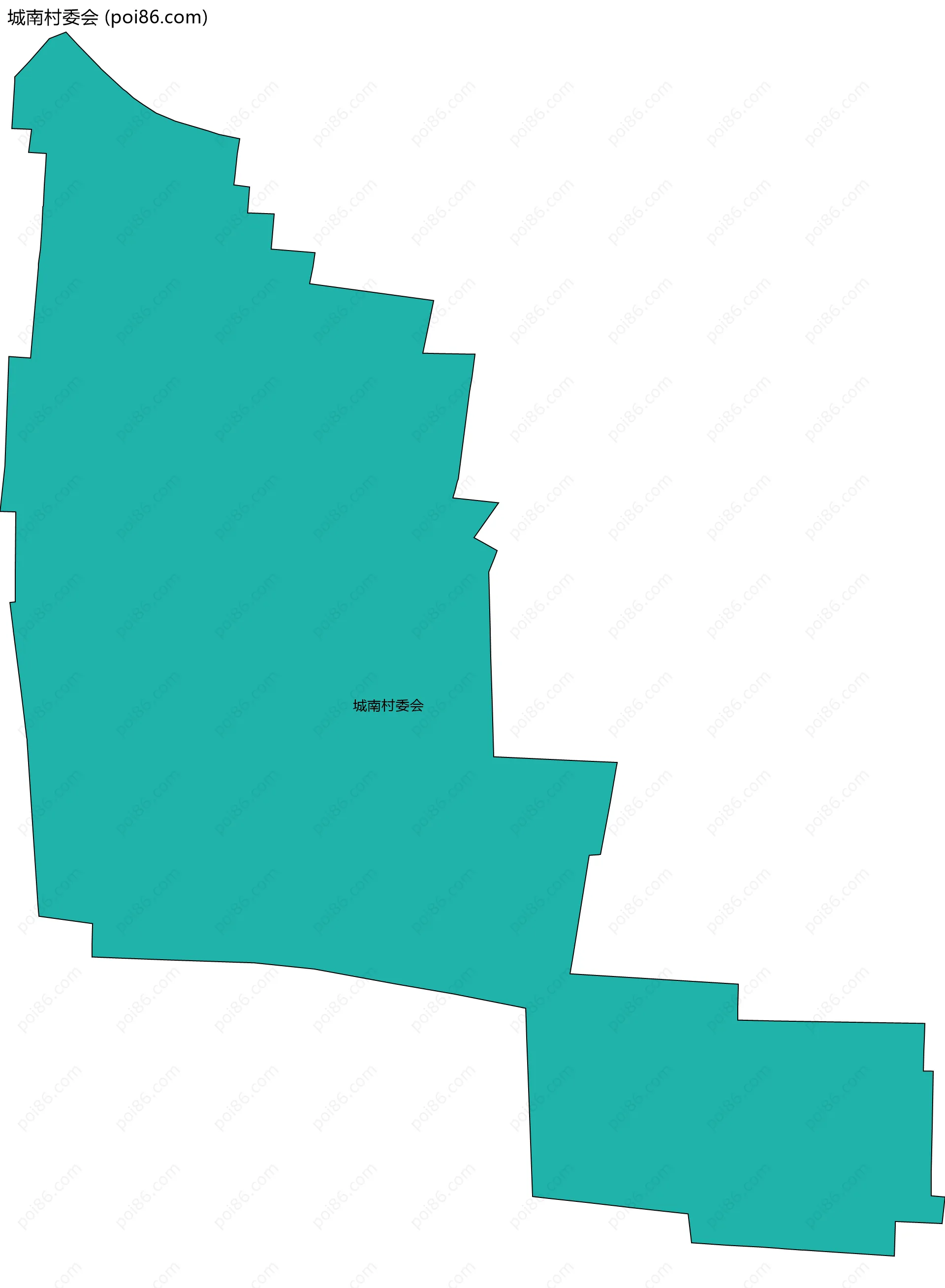 城南村委会边界地图