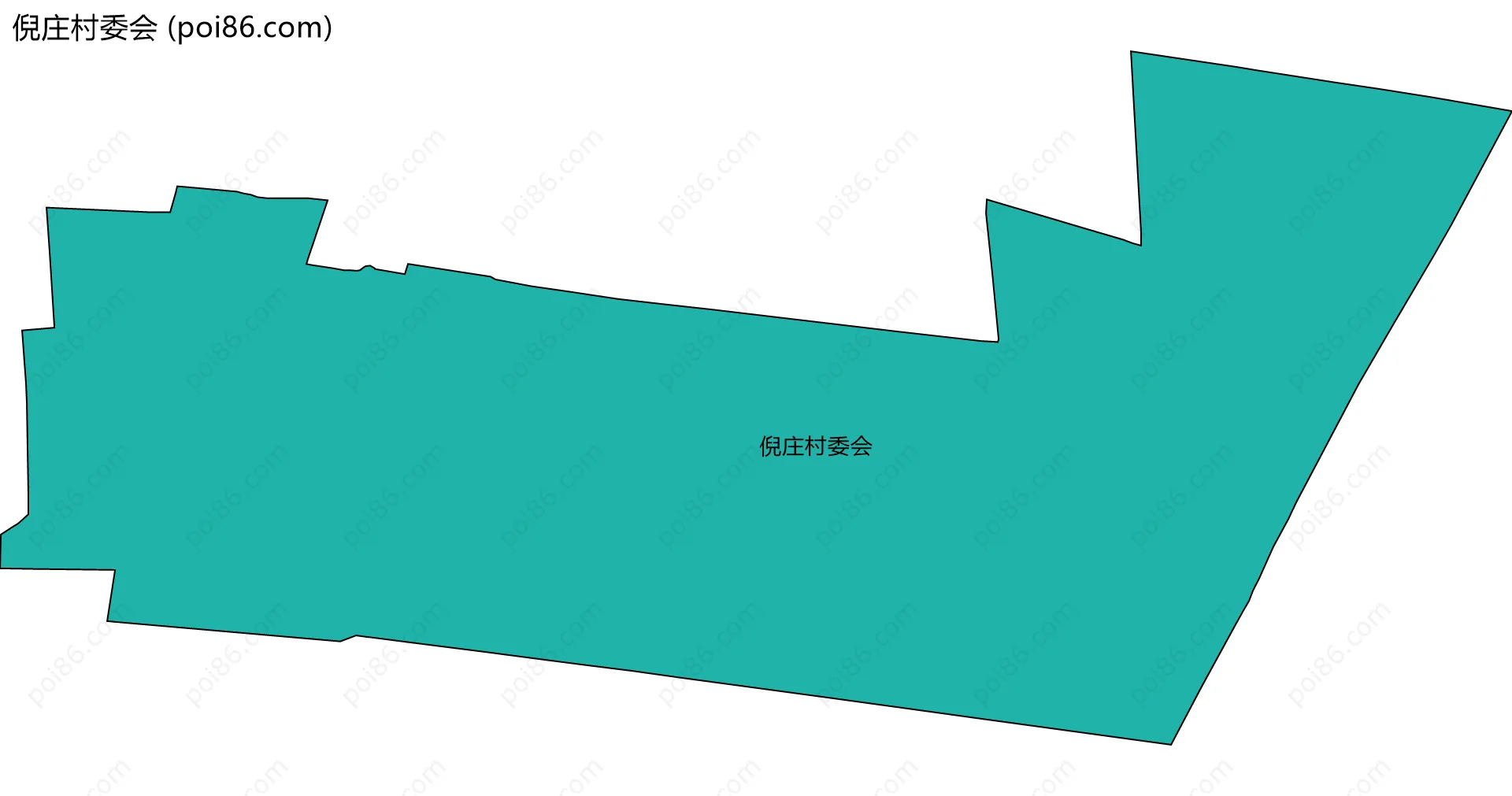 倪庄村委会边界地图