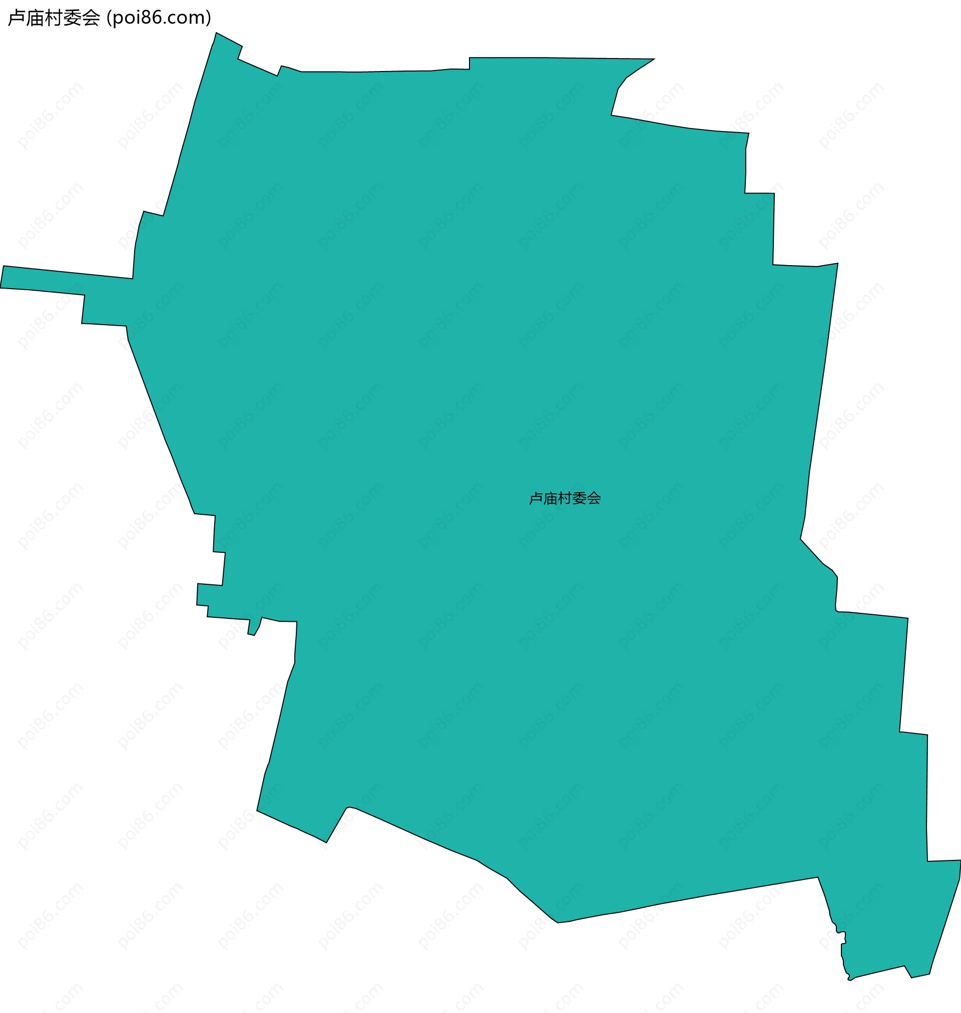 卢庙村委会边界地图