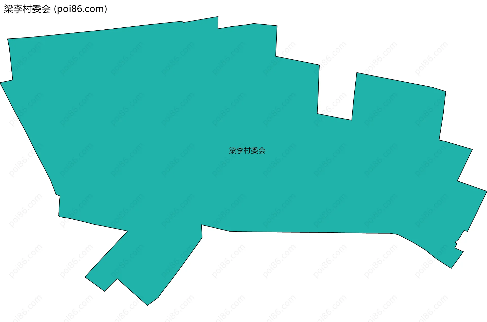 梁李村委会边界地图