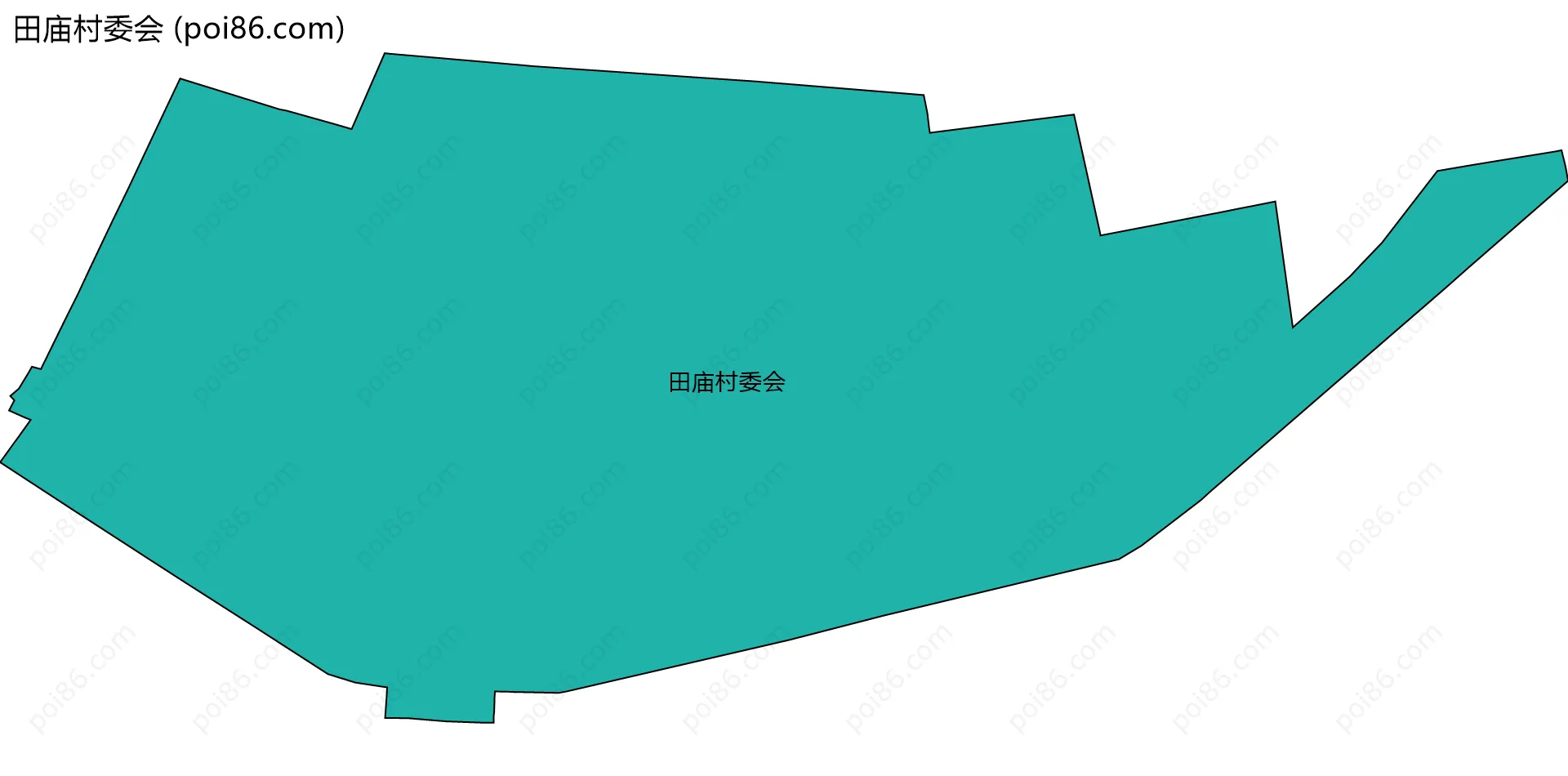 田庙村委会边界地图