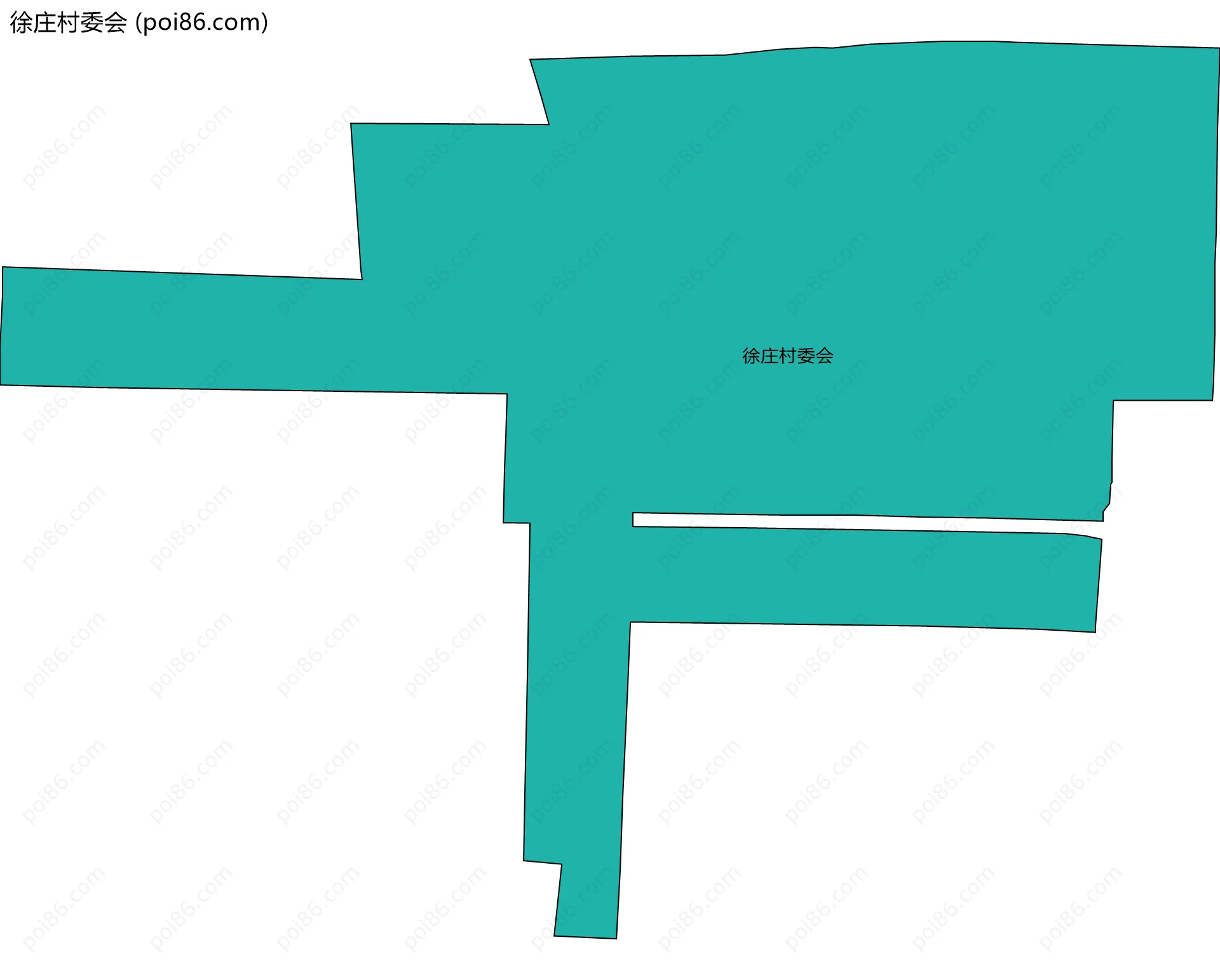 徐庄村委会边界地图