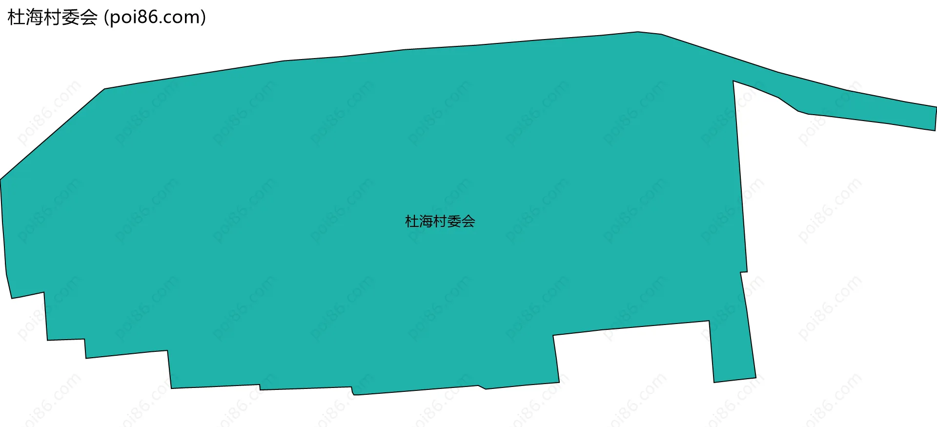 杜海村委会边界地图